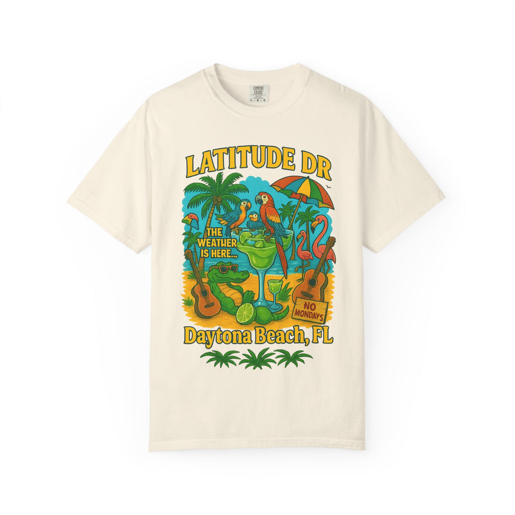 Latitude Dr   T-Shirt, Summer Vibes Tee, Beachwear, Vacation Shirt, Funny Graphic Tee, Unisex Casual Wear