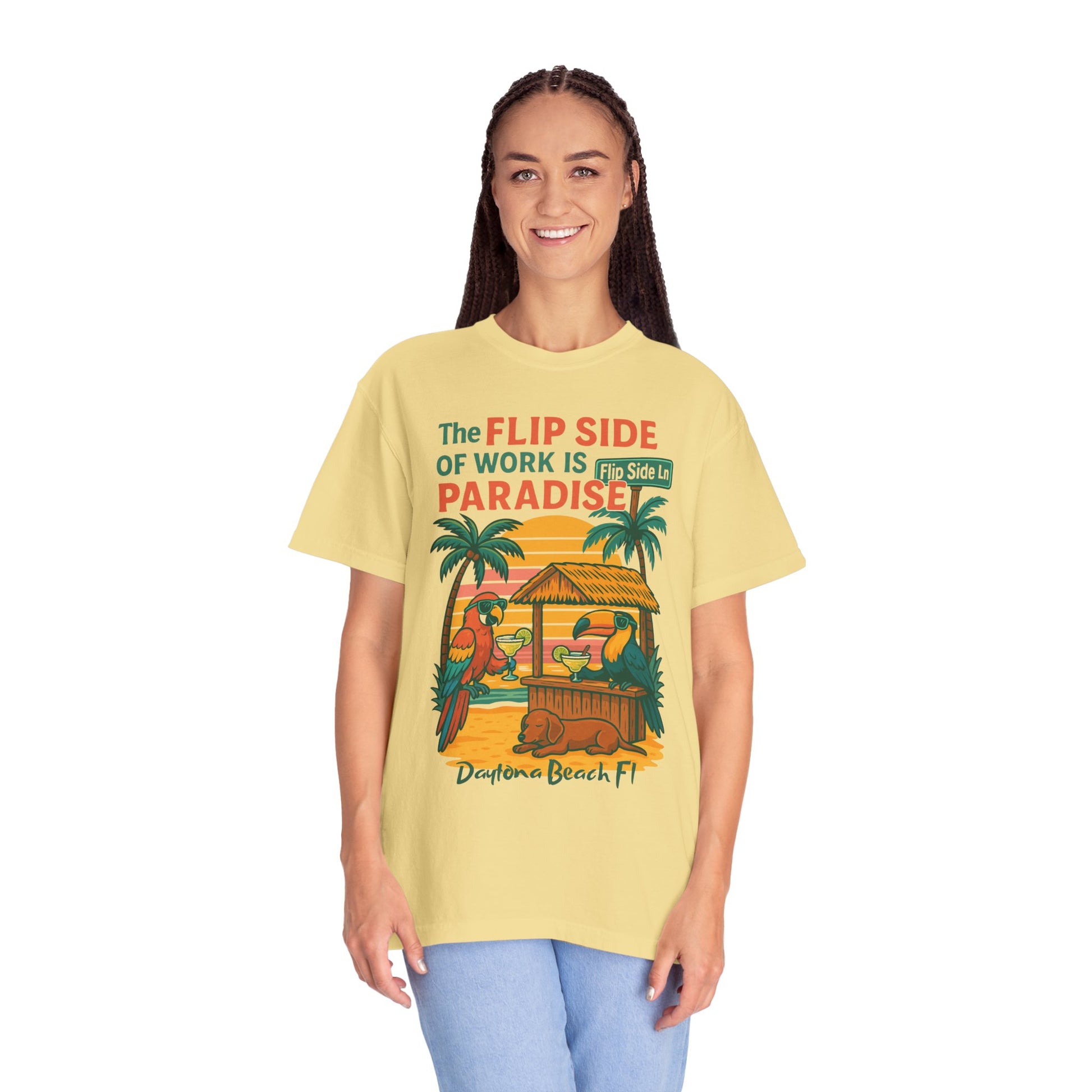 Flip Side Ln   Jimmy Buffet Style T-Shirt