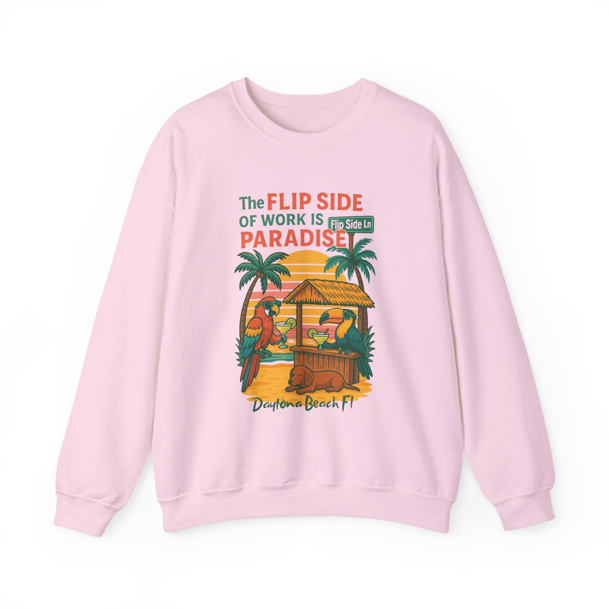 Flip side ln  Crewneck Sweatshirt - Jimmy Buffet Style