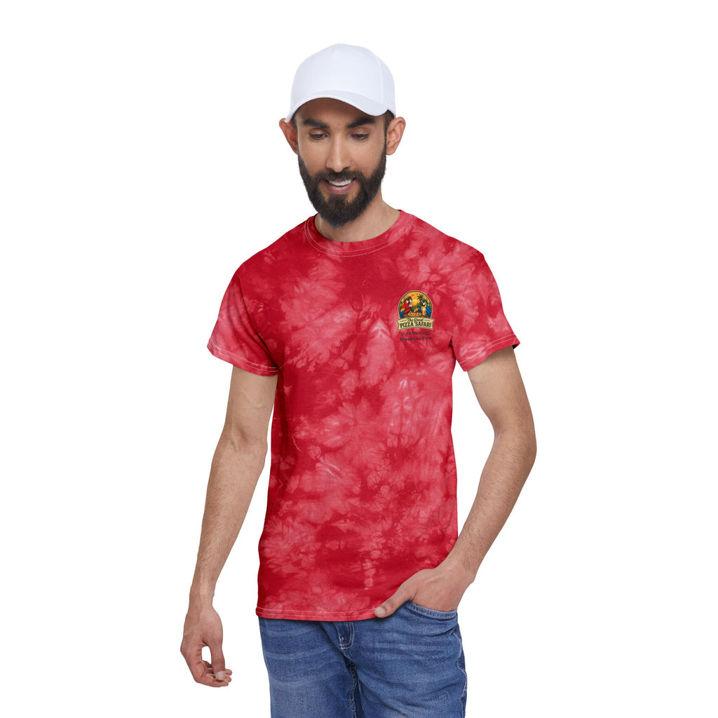 V2 Tie-Dye Tee — "The Great Pizza Safari" Graphic T-Shirt