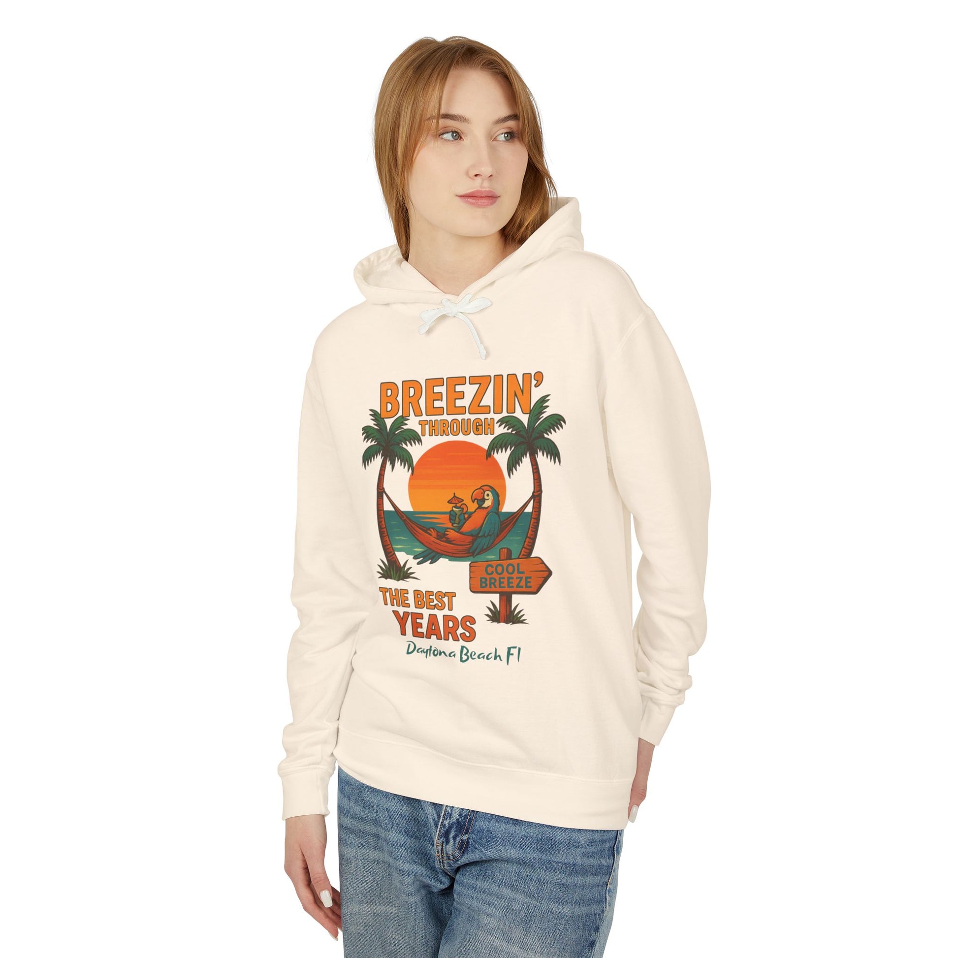 Cool Breeze dr  Lightweight Comfort Colors Hoodie - Jimmy Buffet Style