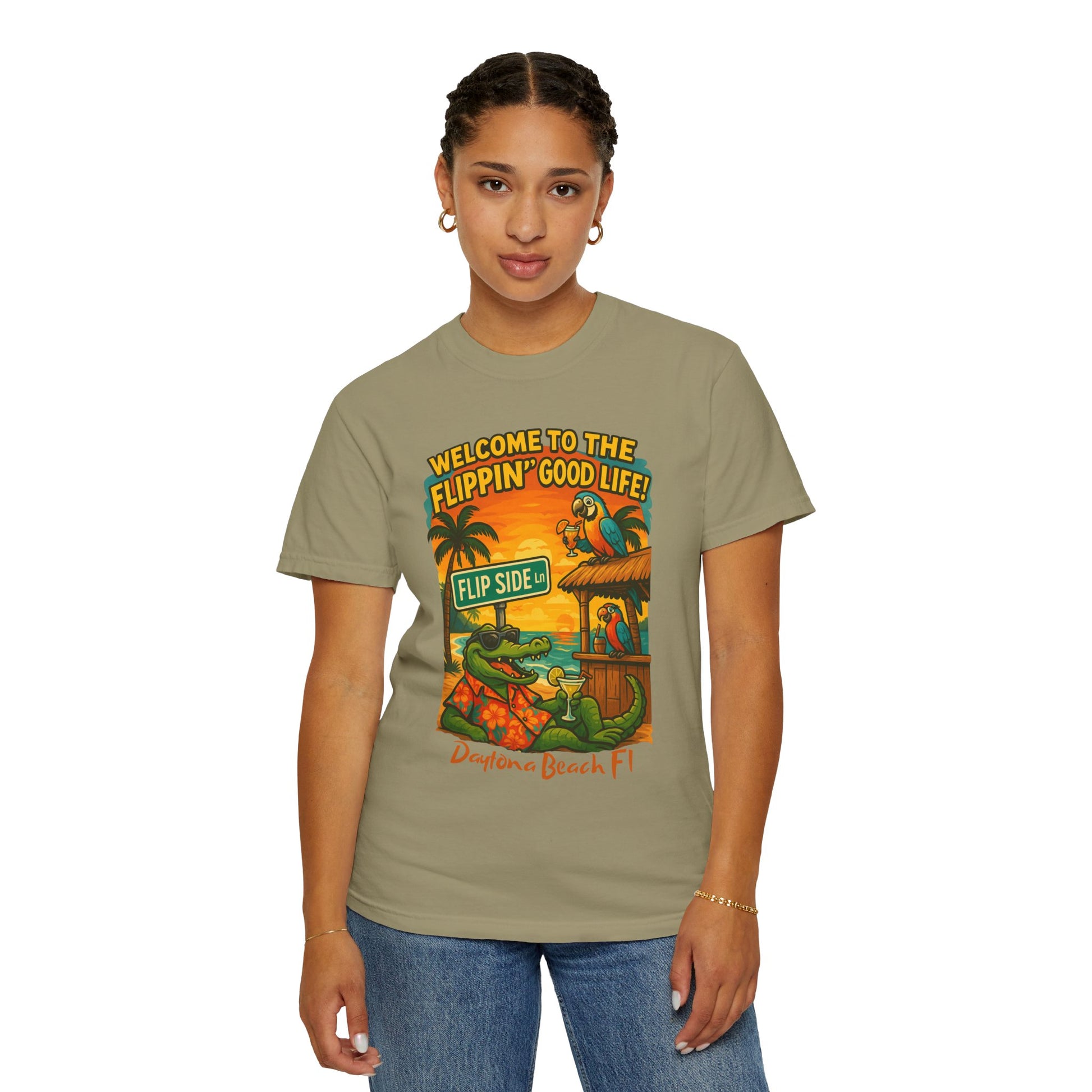 Flip Side Ln   Jimmy Buffet Style T-Shirt