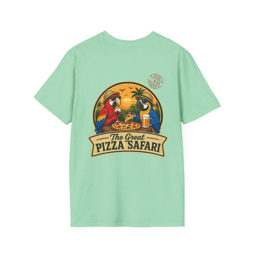 T‑Shirt — "Pizza Safari" Retro Pizzeria Expedition Crew Graphic Tee