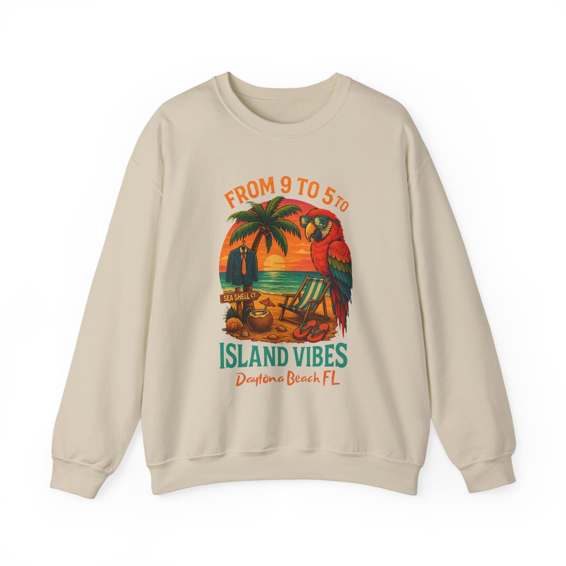 Sea Shell Ct  Crewneck Sweatshirt - Jimmy Buffet Style