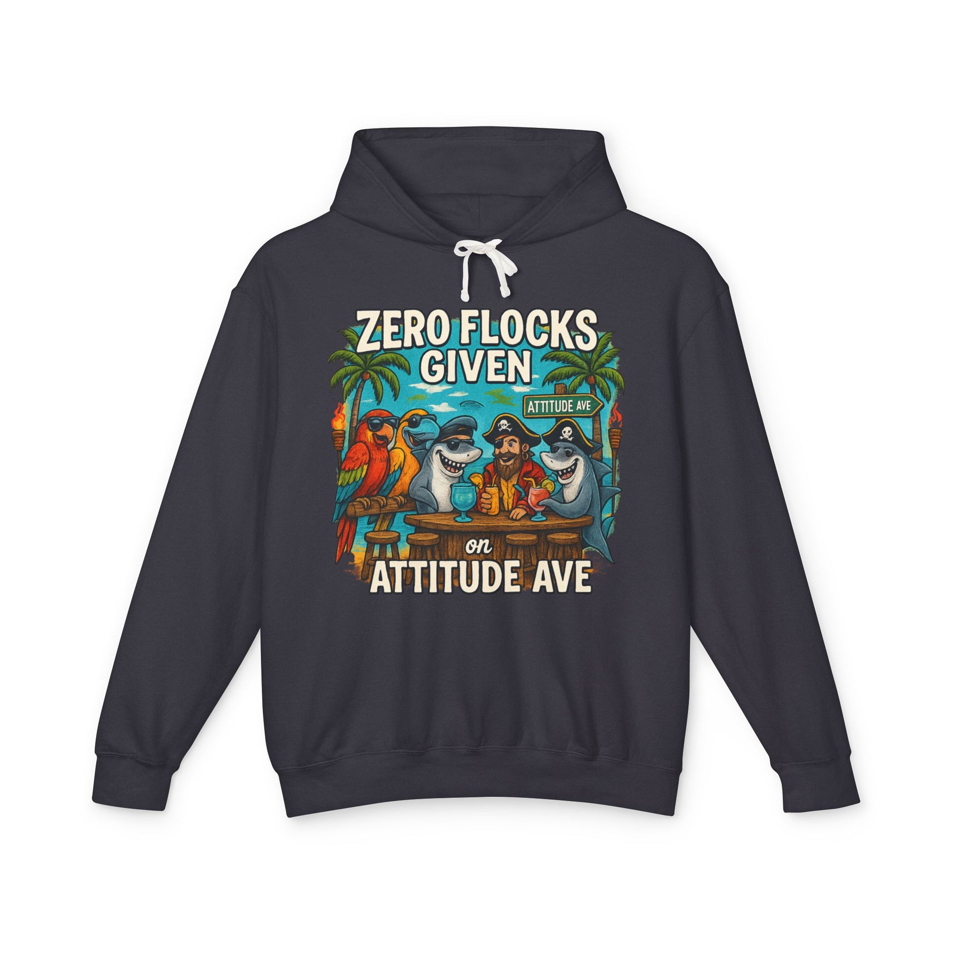 attitude ave  Lightweight Comfort Colors Hoodie - Jimmy Buffet Style