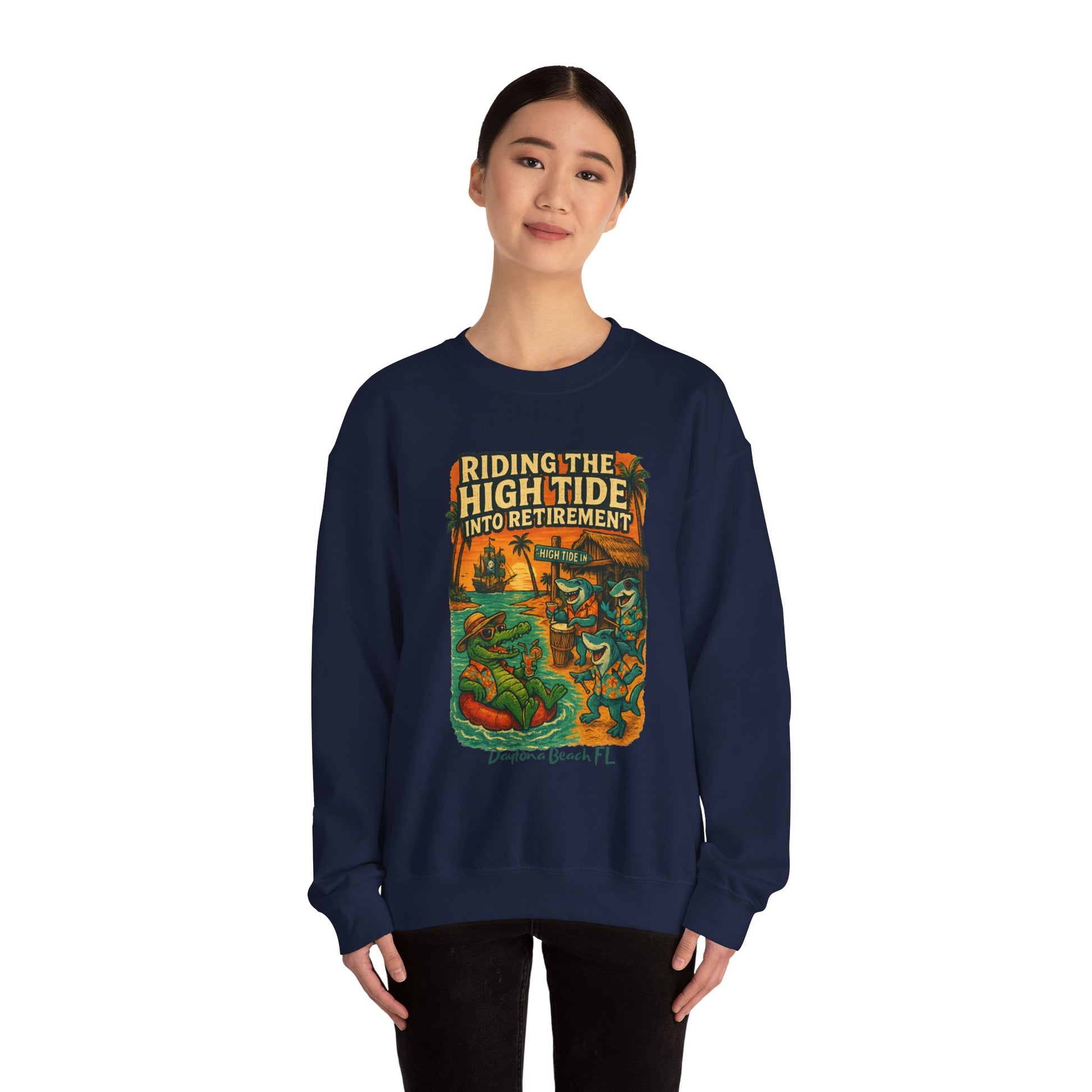 High Tide Ln Crewneck Sweatshirt - Jimmy Buffet Style