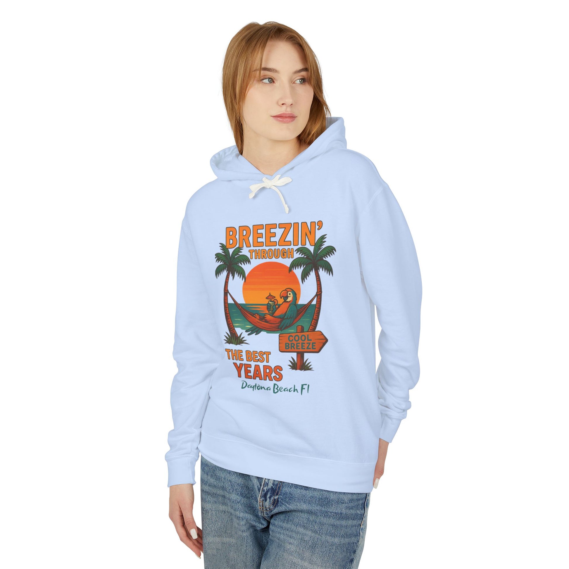 Cool Breeze dr  Lightweight Comfort Colors Hoodie - Jimmy Buffet Style