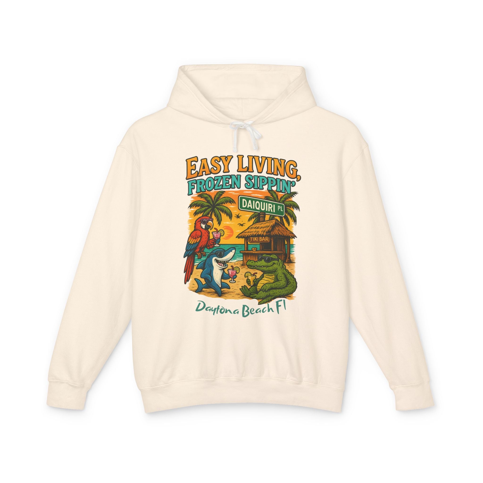Daquiri Place  Lightweight Comfort Colors Hoodie - Jimmy Buffet Style