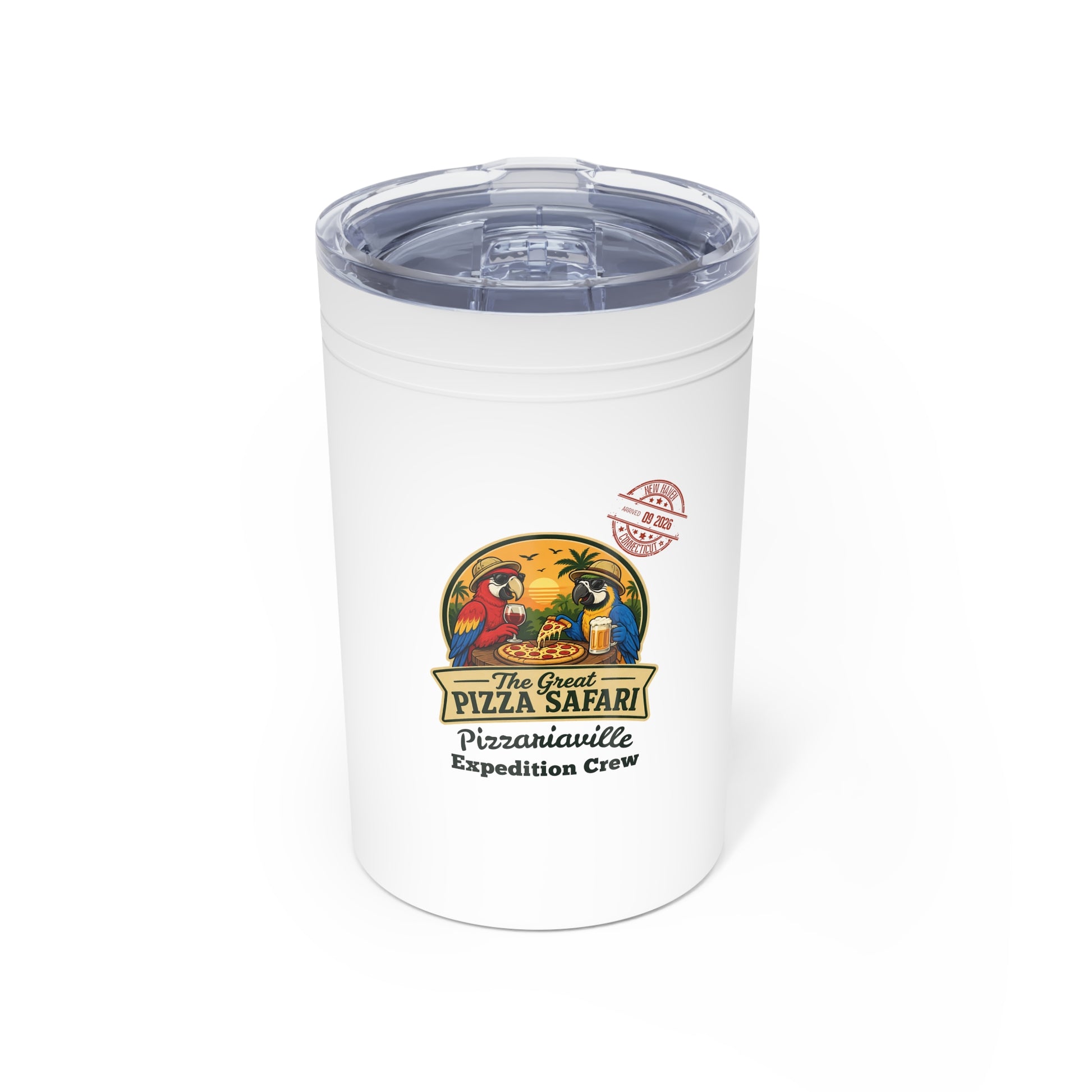 Pizza Safari 11oz Insulated Tumbler — Pizzariaville Expedition Crew Design