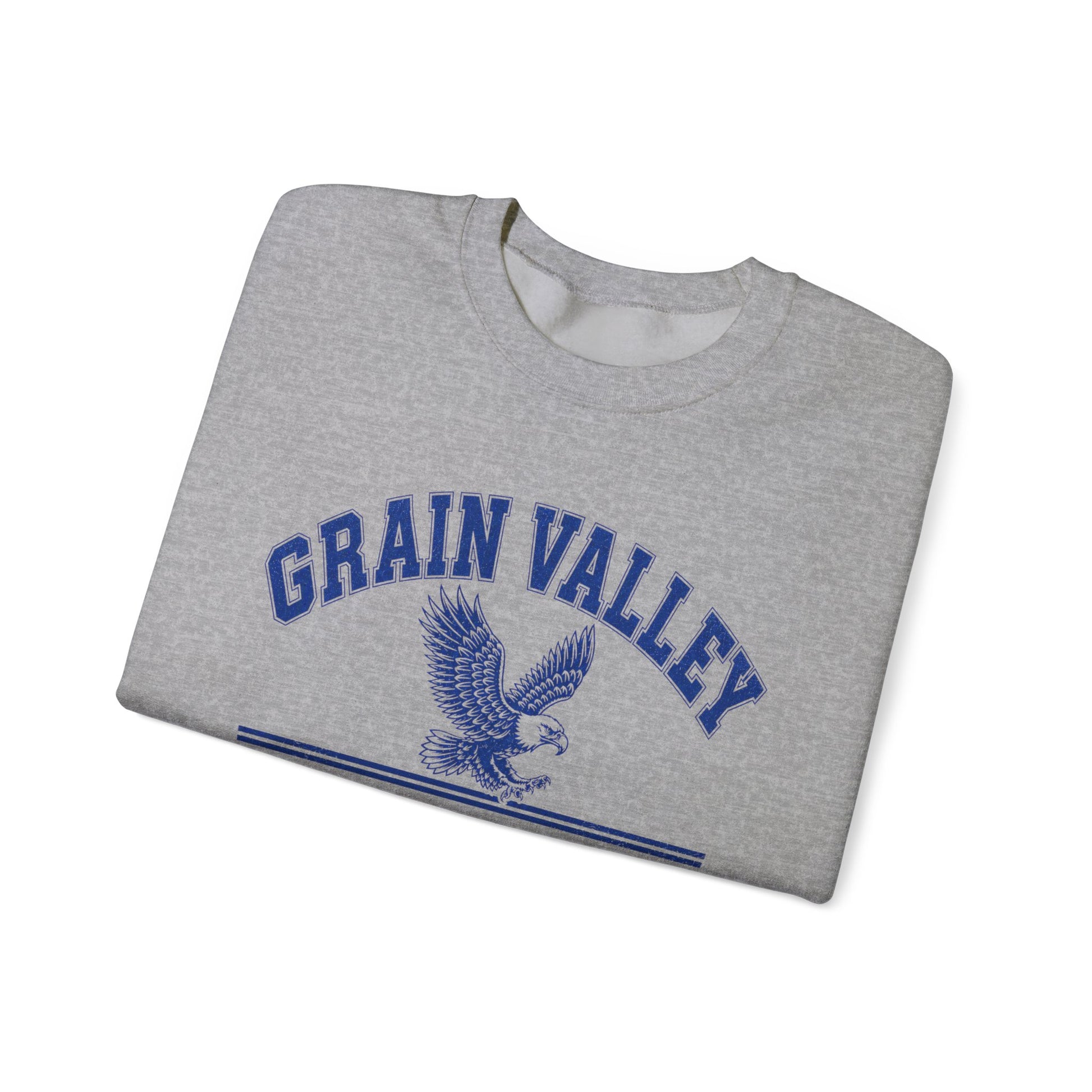 Grain Valley Eagles Crewneck Sweatshirt — Class of '86 Vintage School Spirit