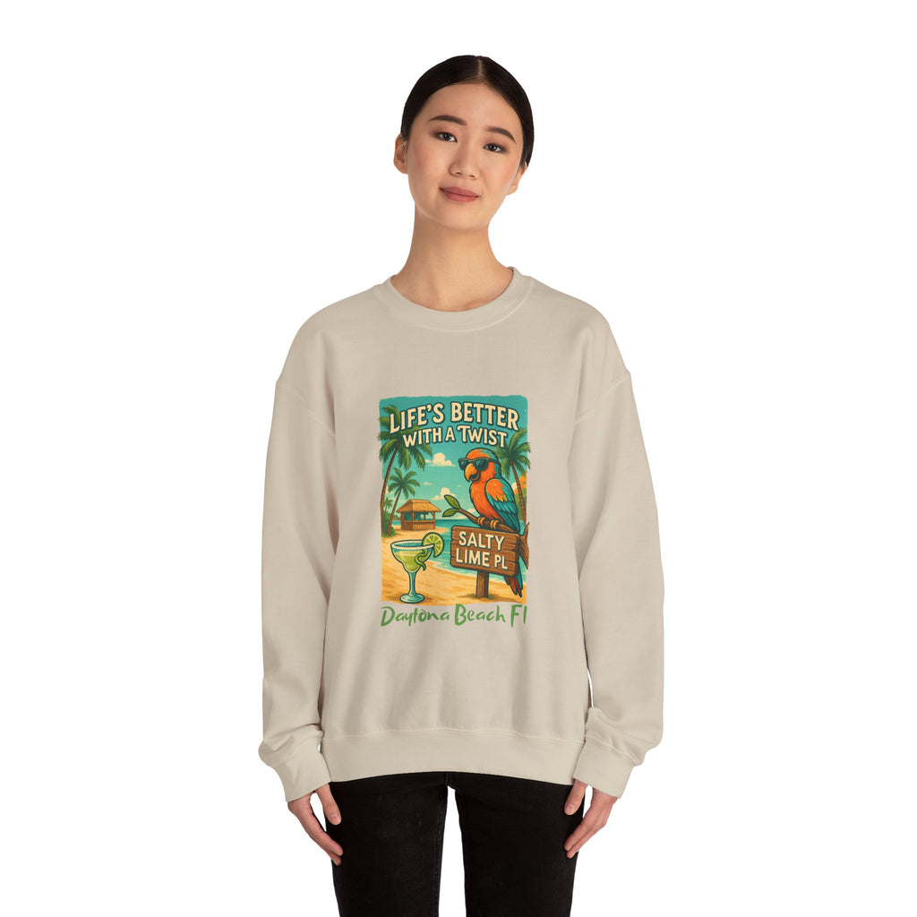 Salty Lime  Place  Crewneck Sweatshirt - Jimmy Buffet Style