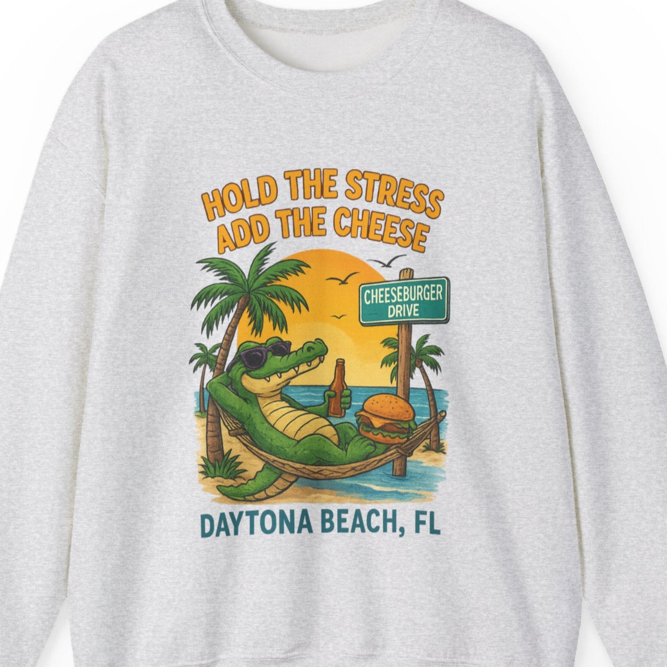 Cheeseburger dr Crewneck Sweatshirt - Jimmy Buffet Style