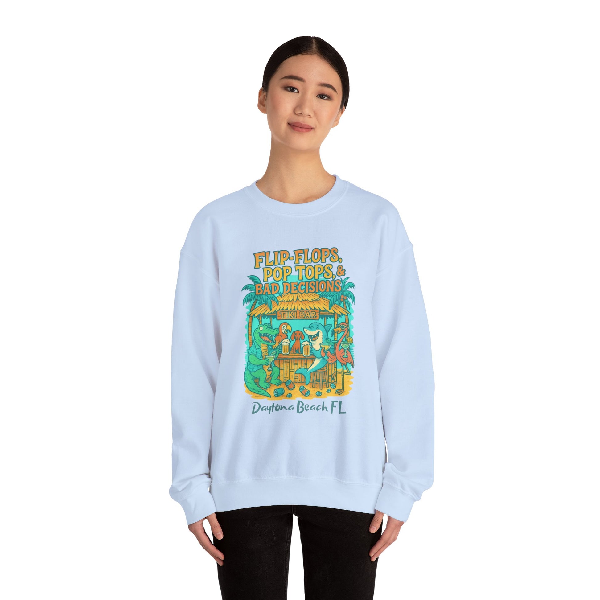 Pop Top Ln Crewneck Sweatshirt - Jimmy Buffet Style
