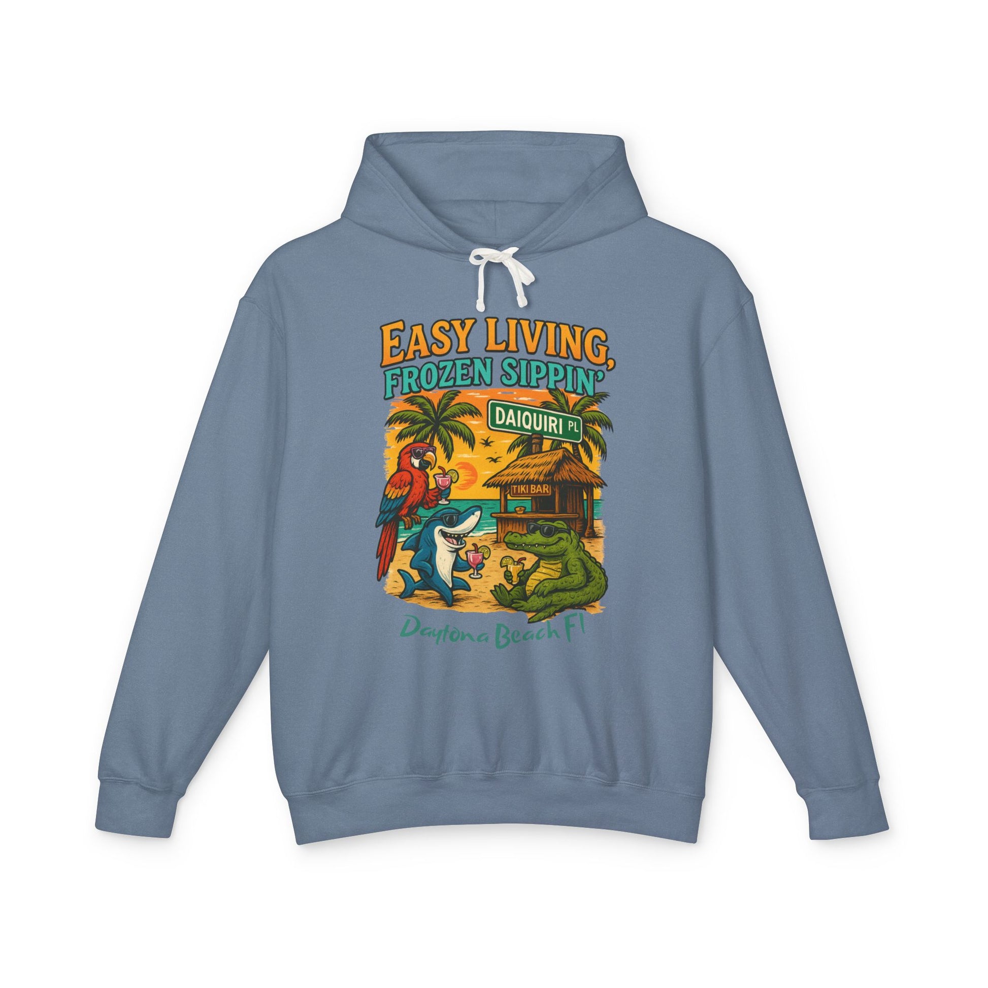 Daquiri Place  Lightweight Comfort Colors Hoodie - Jimmy Buffet Style