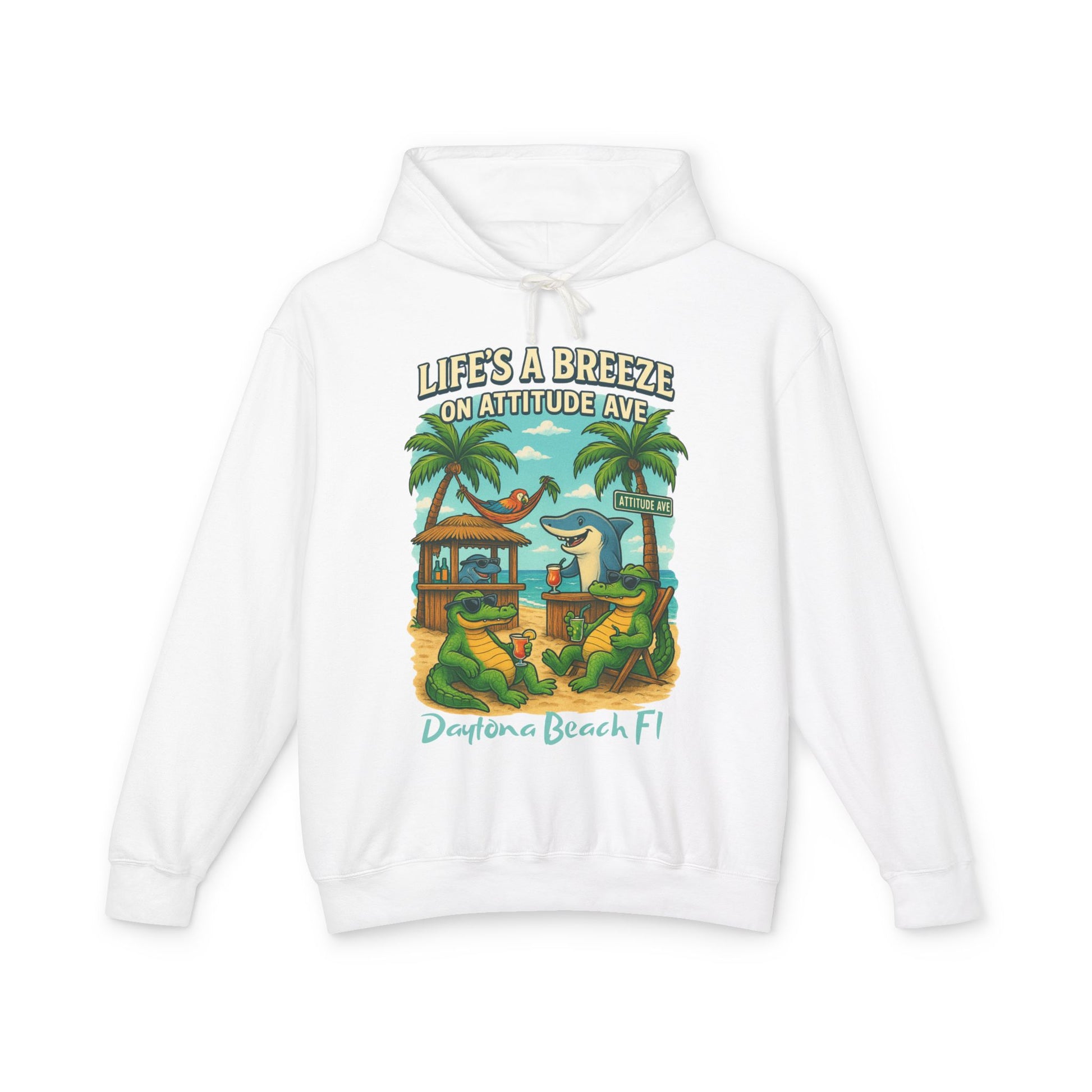 Attitude Ave Lightweight Comfort Colors Hoodie - Jimmy Buffet Style