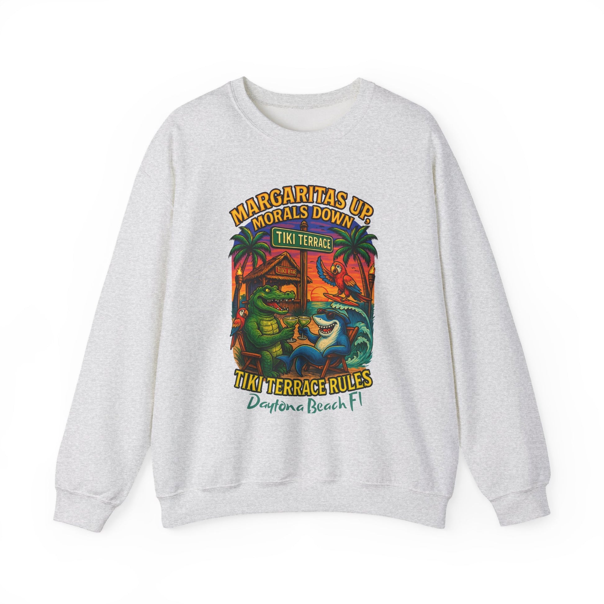 Tiki terrace Crewneck Sweatshirt - Jimmy Buffet Style