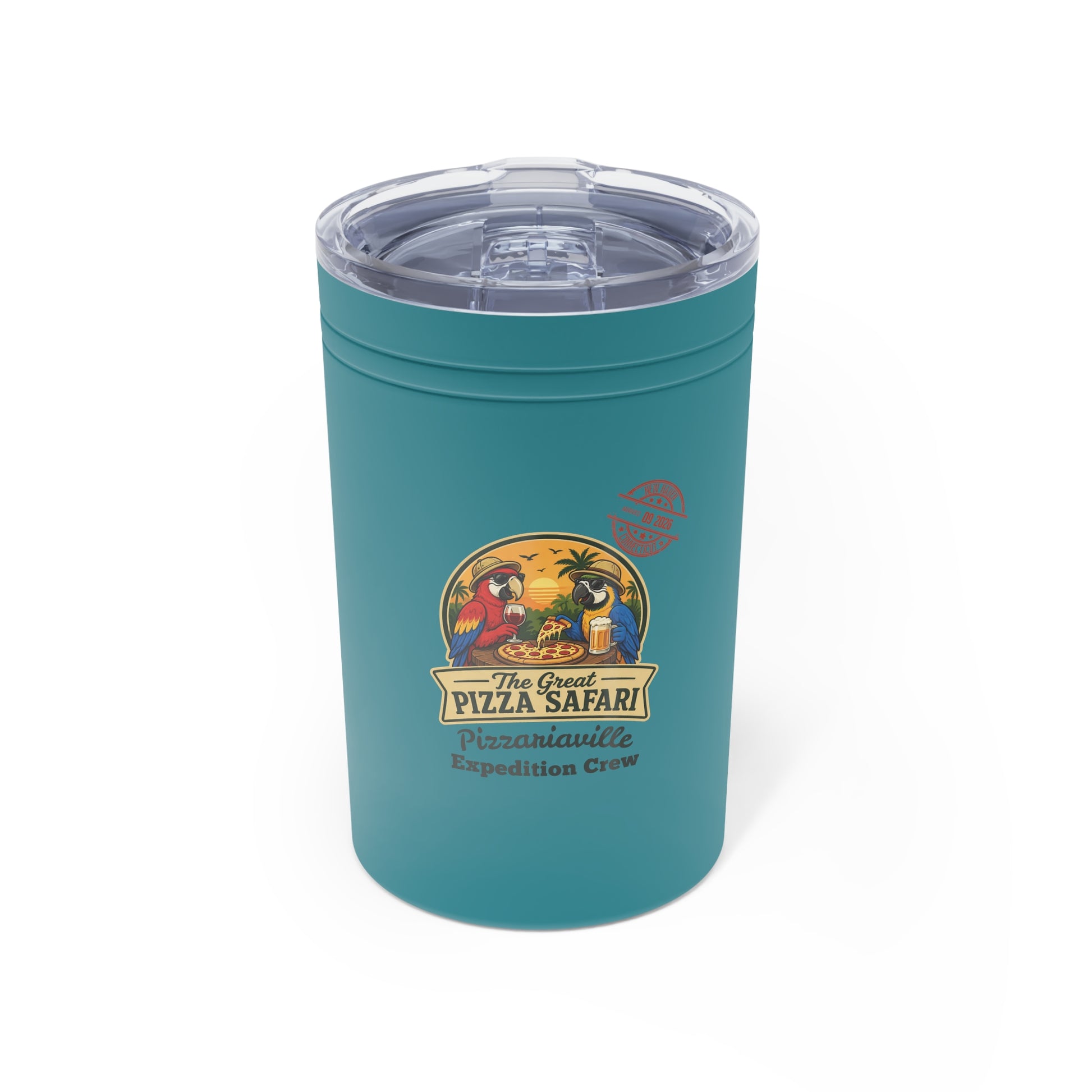 Pizza Safari 11oz Insulated Tumbler — Pizzariaville Expedition Crew Design