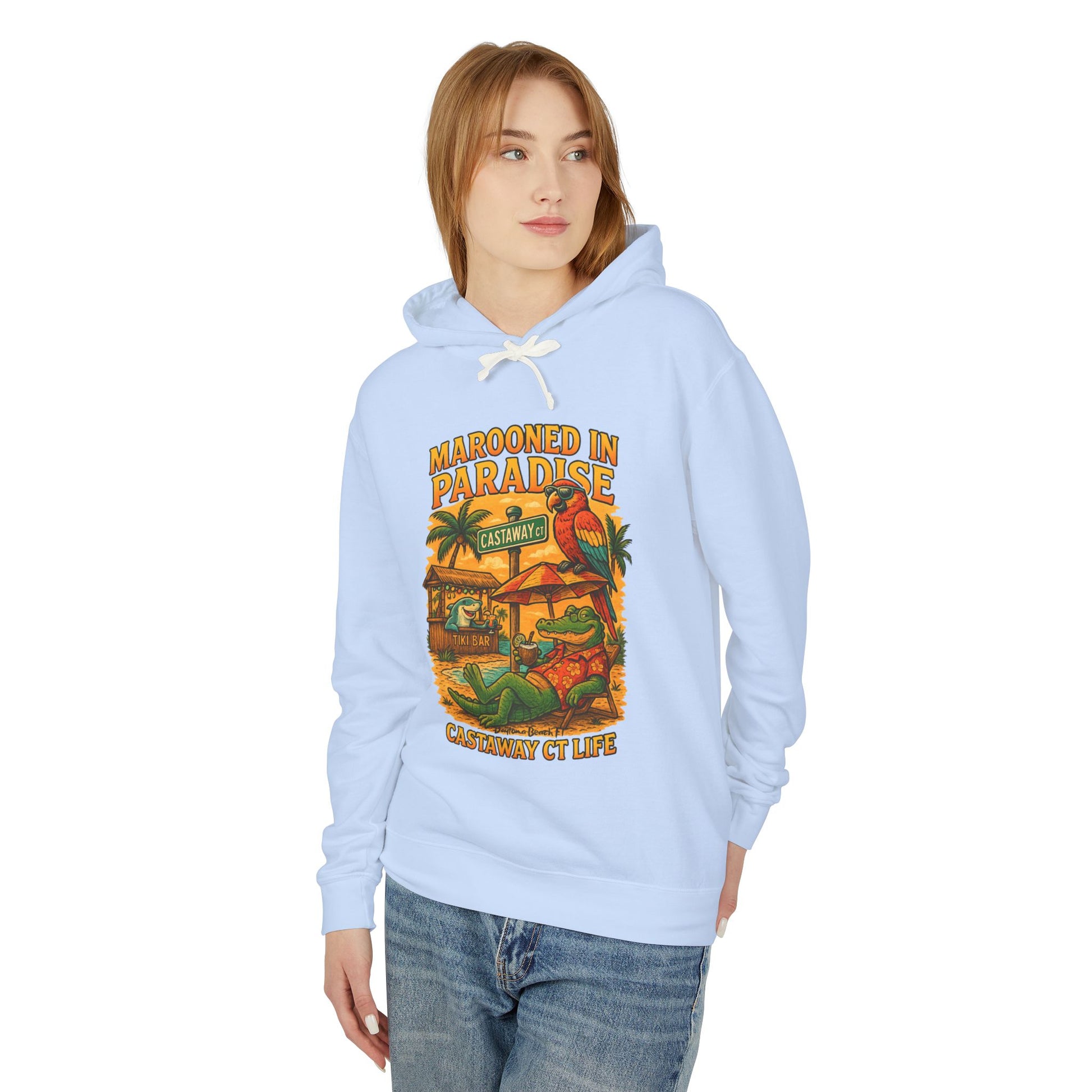 Castaway ct   Lightweight Comfort Colors Hoodie - Jimmy Buffet Style
