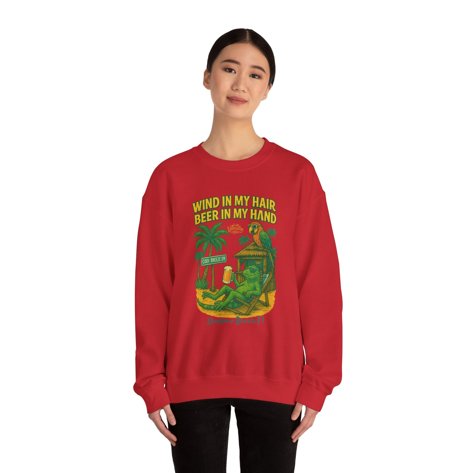 Cool Breeze  Crewneck Sweatshirt - Jimmy Buffet Style