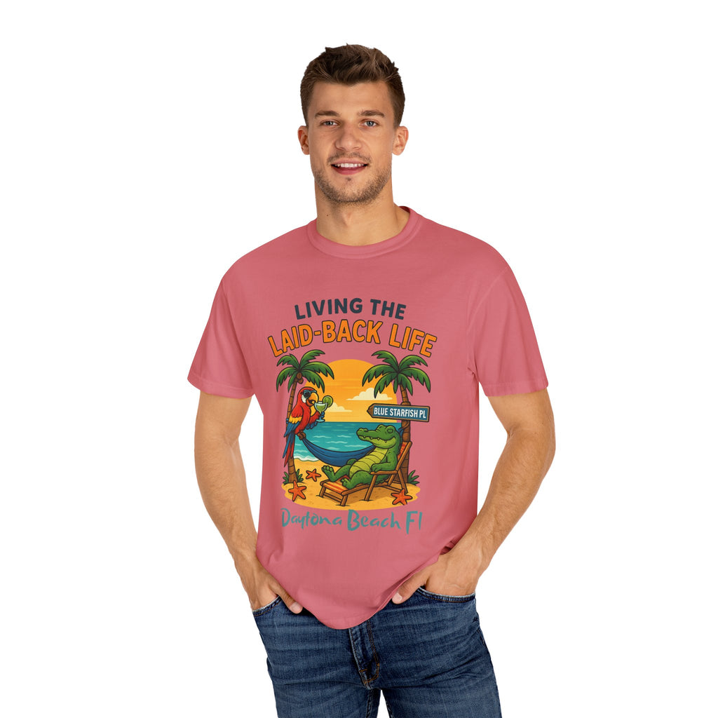 Blue Starfish Pl Living the Laid-Back Life T-Shirt