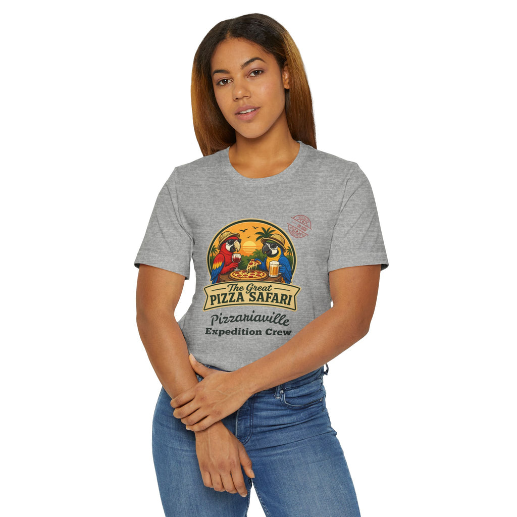 Pizza Safari T‑Shirt —Expedition Crew Vintage Design