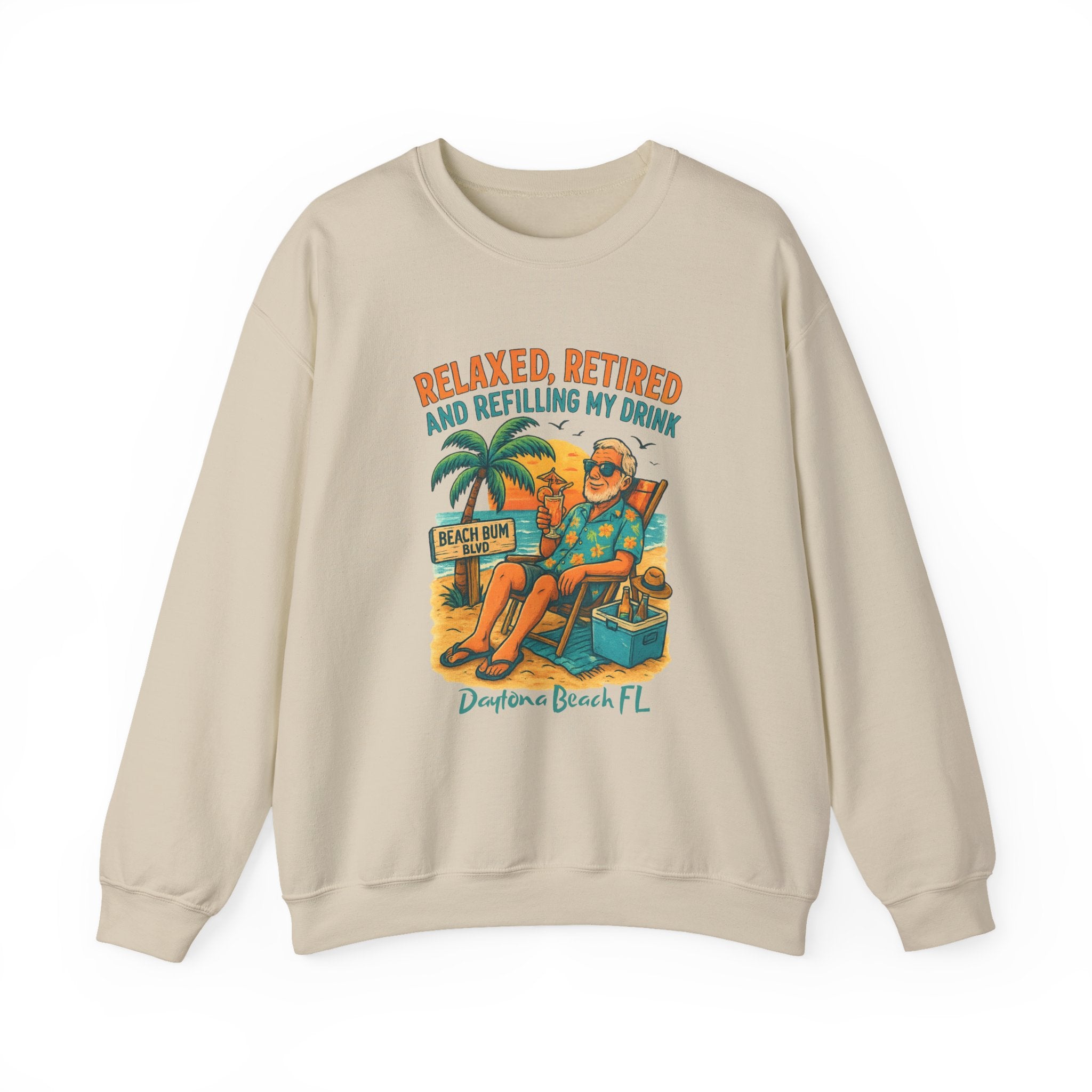 Beach Bum Blvd Crewneck Sweatshirt - Jimmy Buffet Style