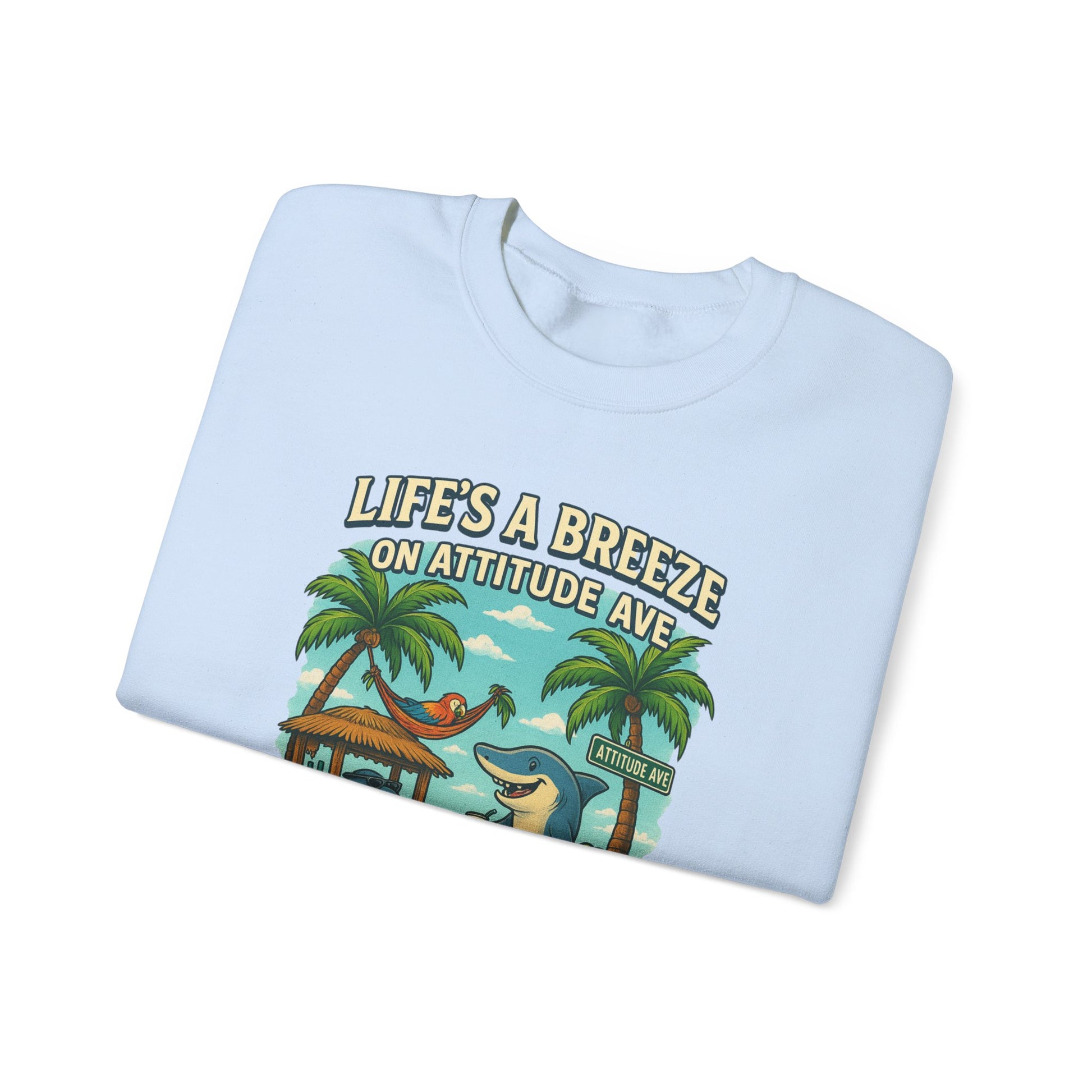 Attitude Ave Crewneck Sweatshirt - Jimmy Buffet Style