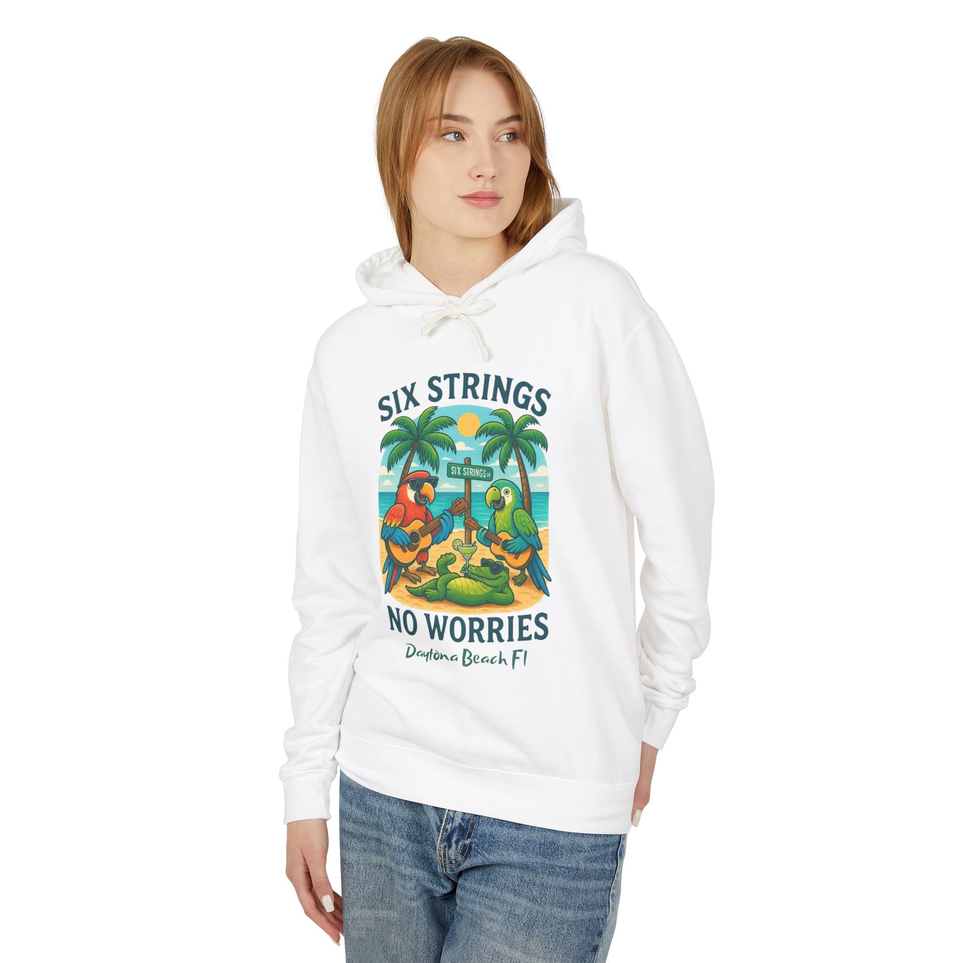 Copy of Flip Side Ln  Lightweight Comfort Colors Hoodie - Jimmy Buffet Style