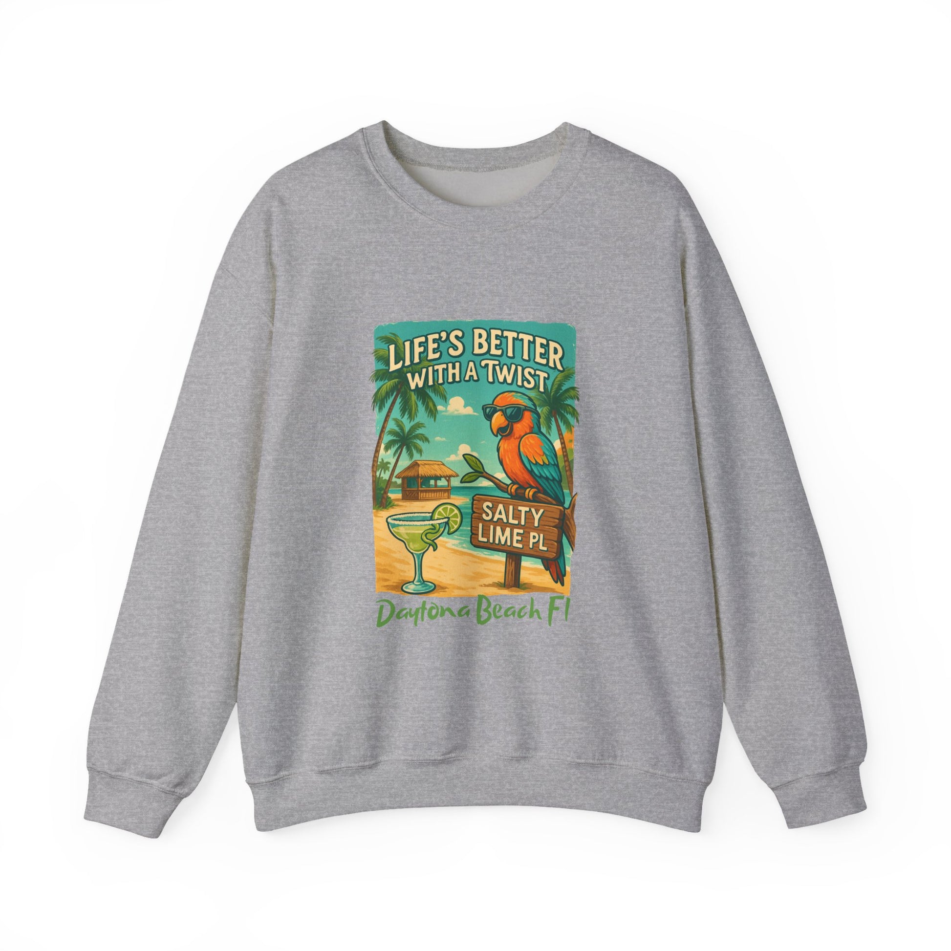 Salty Lime  Place  Crewneck Sweatshirt - Jimmy Buffet Style