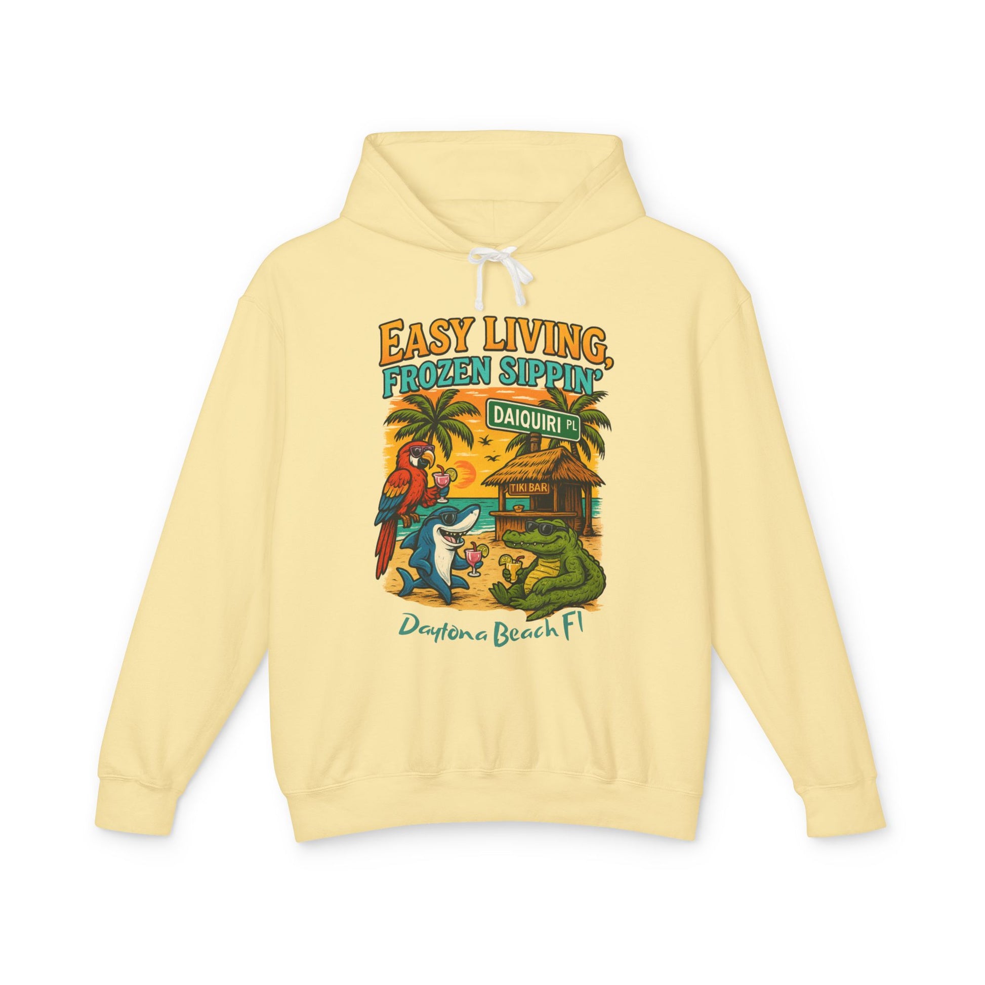Daquiri Place  Lightweight Comfort Colors Hoodie - Jimmy Buffet Style
