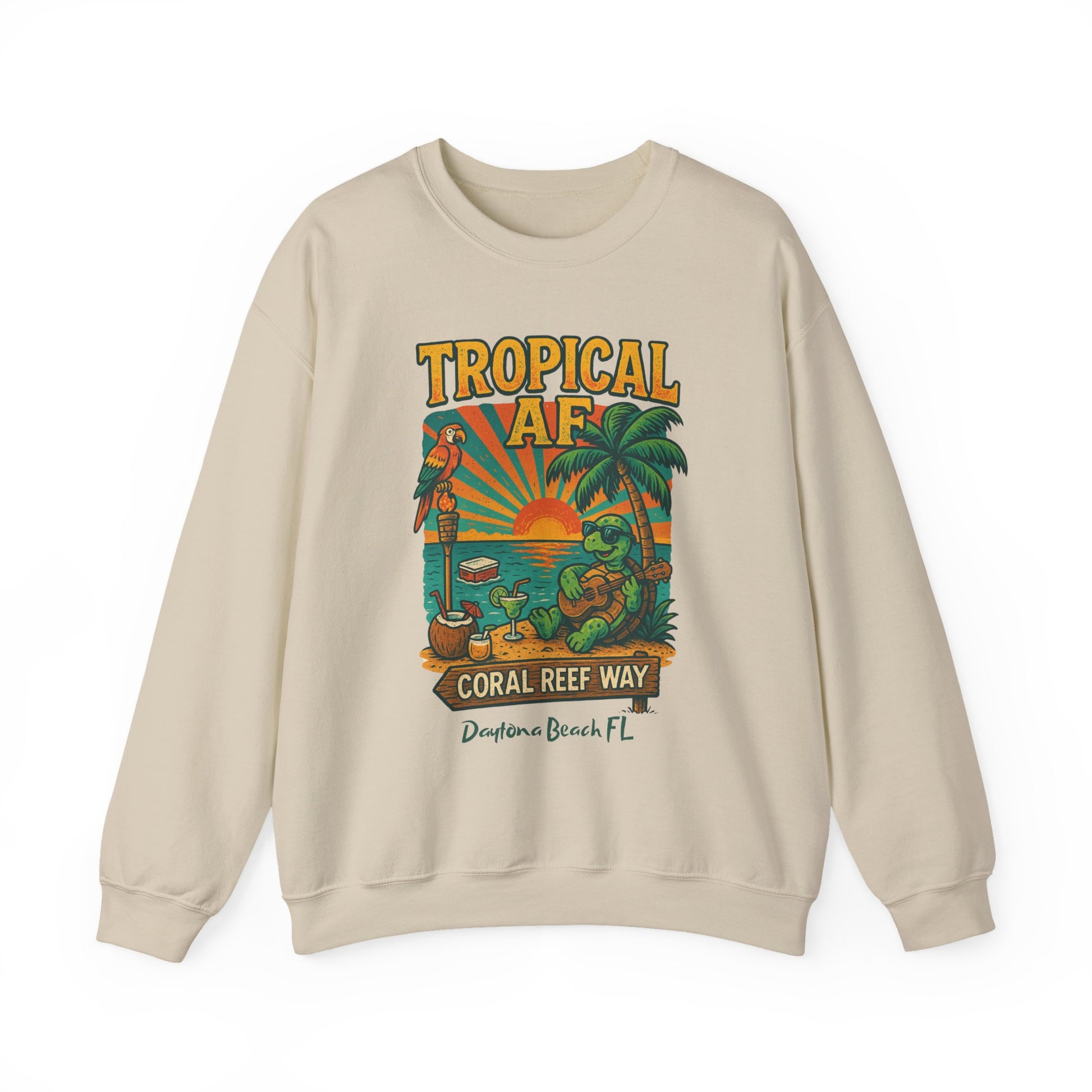 Coral Reef way Crewneck Sweatshirt - Jimmy Buffet Style