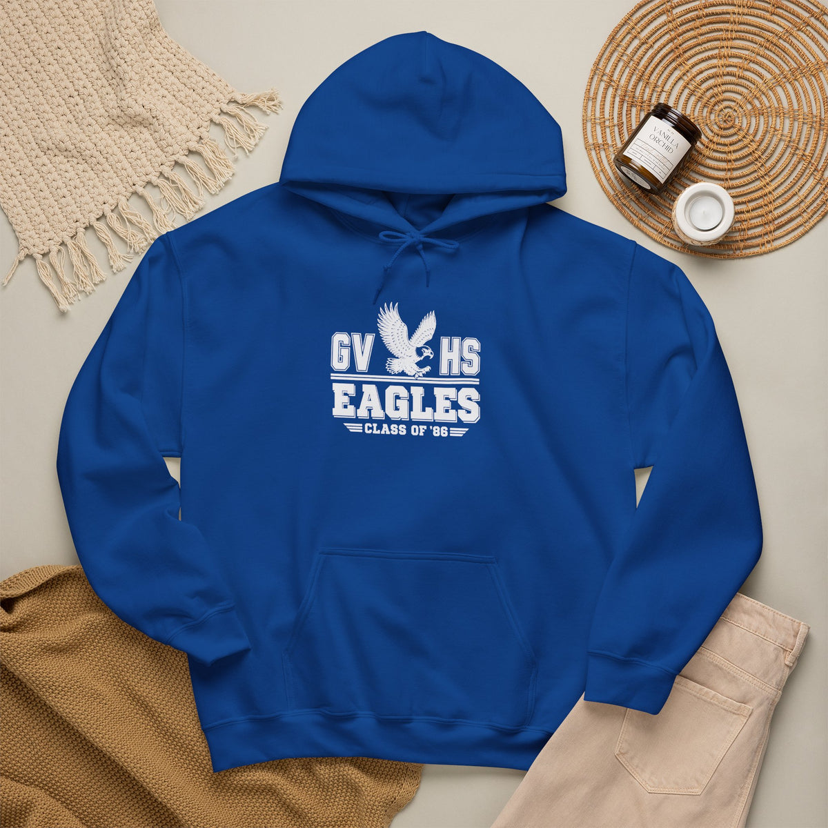 GVHS Eagles Hoodie – Class of ’87 Vintage School Spirit Pullover