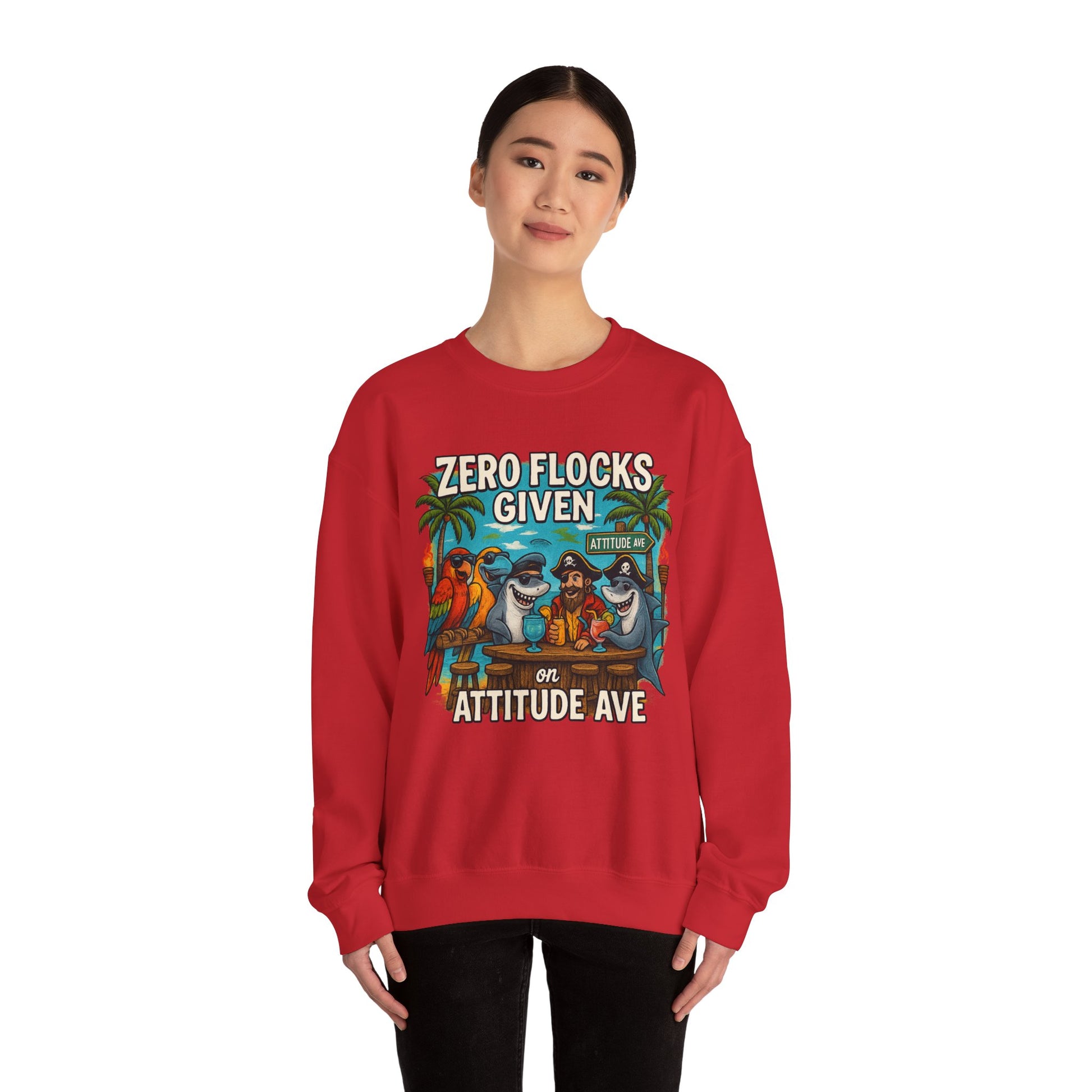 Attitude ave Crewneck Sweatshirt - Jimmy Buffet Style