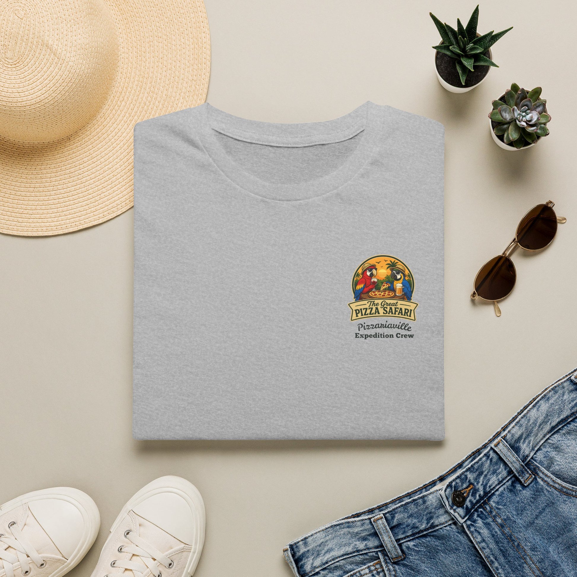 T‑Shirt — "Pizza Safari" Retro Pizzeria Expedition Crew Graphic Tee