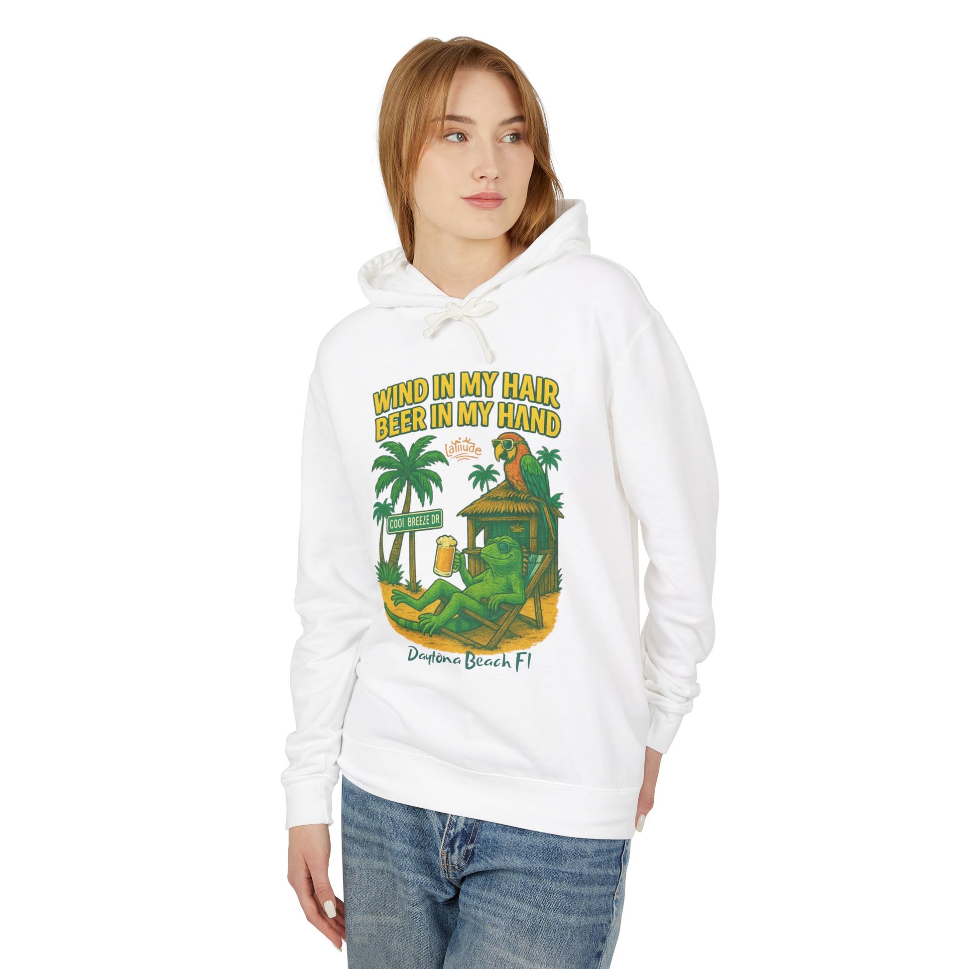 Cool Breeze dr  Lightweight Comfort Colors Hoodie - Jimmy Buffet Style