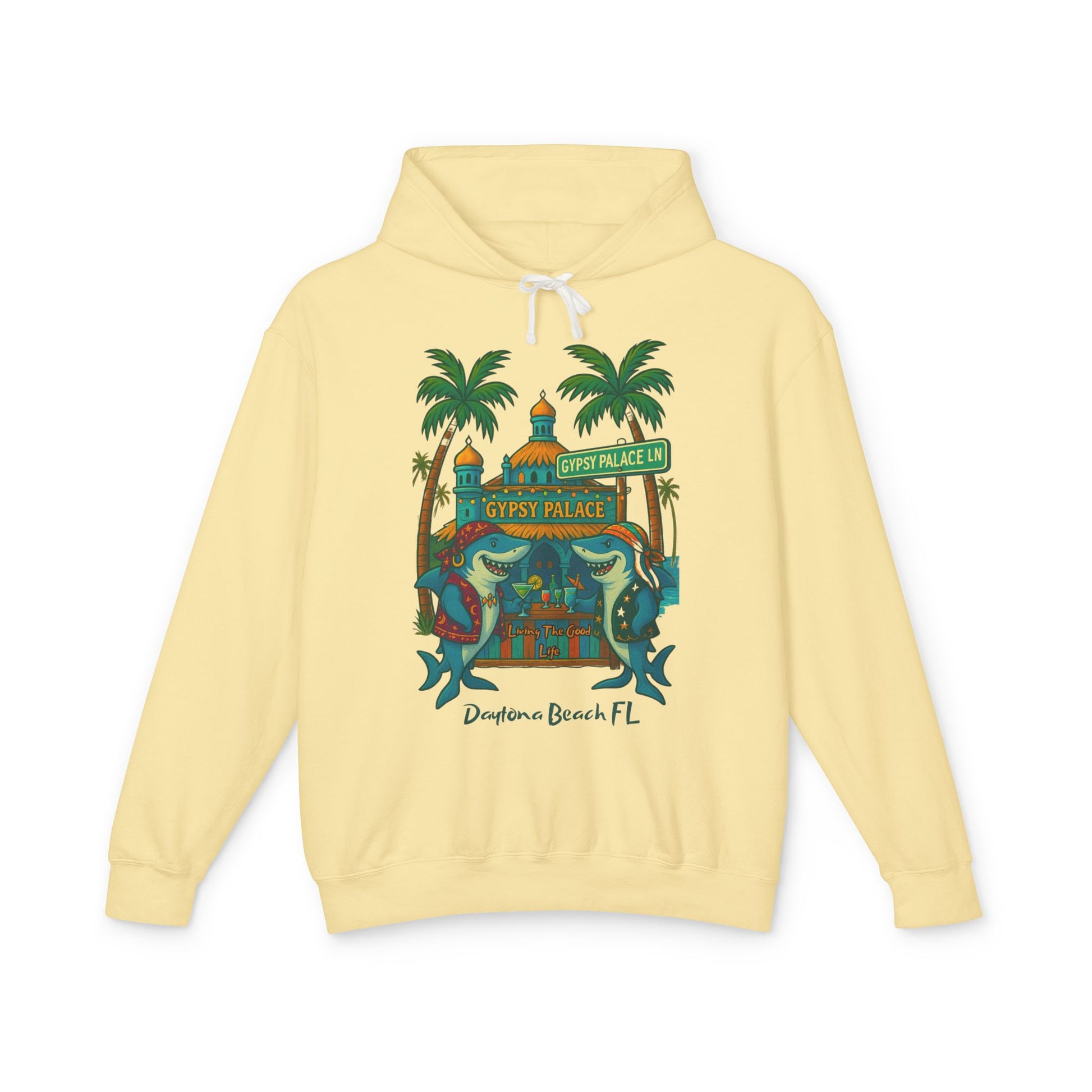 Gypsy Palace  ln Lightweight Comfort Colors Hoodie - Jimmy Buffet Style