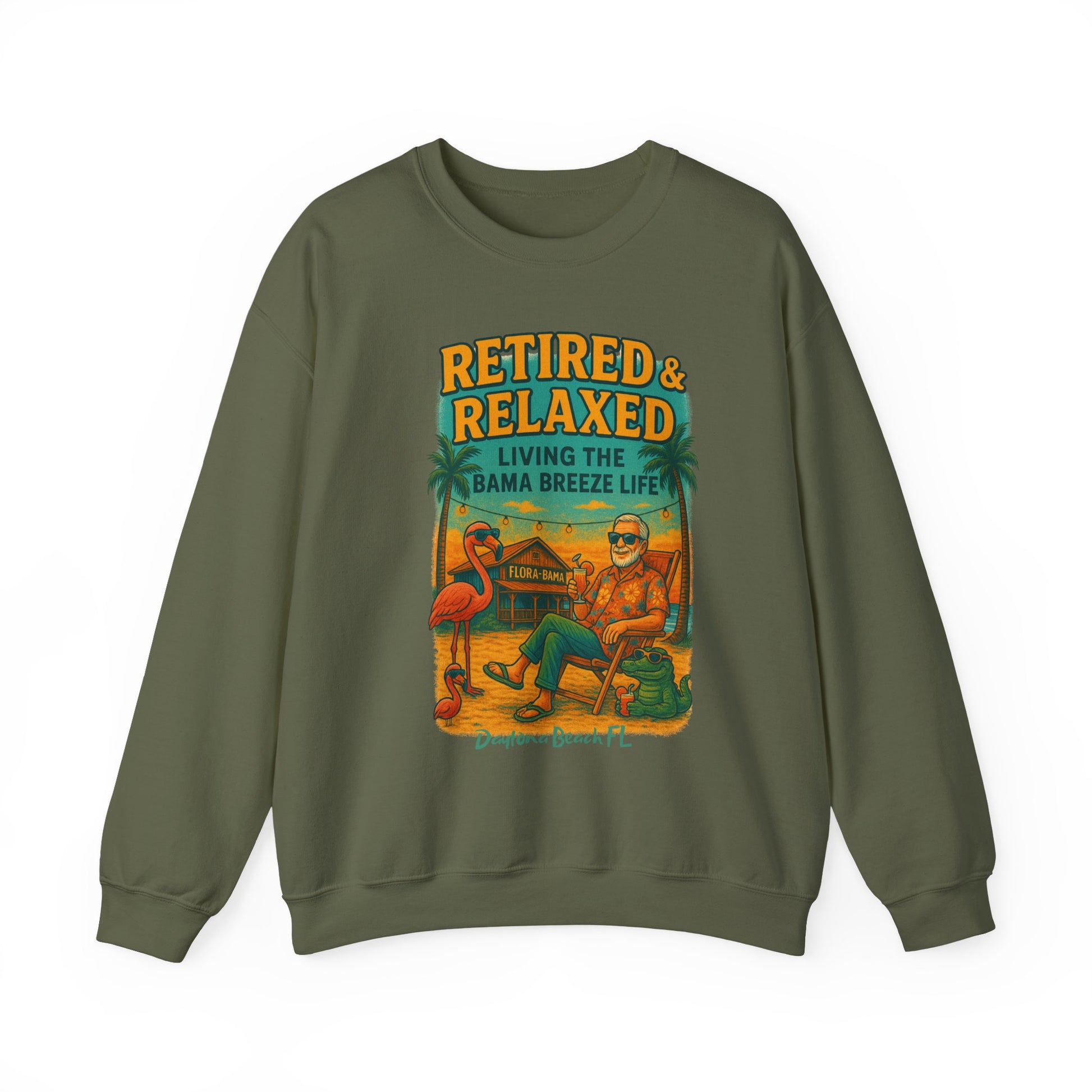 Bama Breeze Dr  Crewneck Sweatshirt - Jimmy Buffet Style