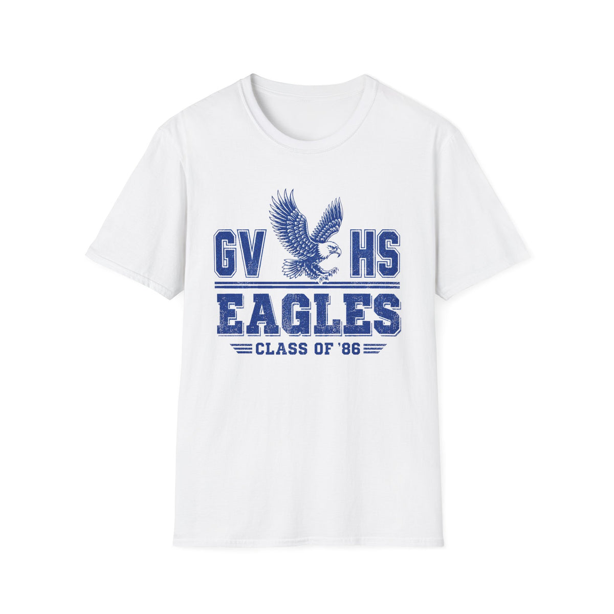 GVHS Eagles Vintage Eagle Logo T-Shirt | Class of '86 School Spirit
