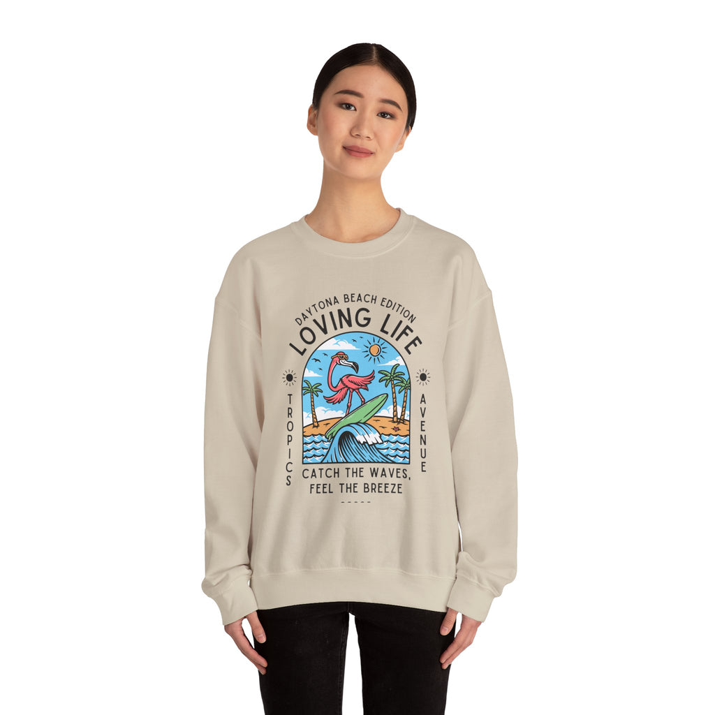 Tropics Ave Crewneck Sweatshirt - Jimmy Buffet Style