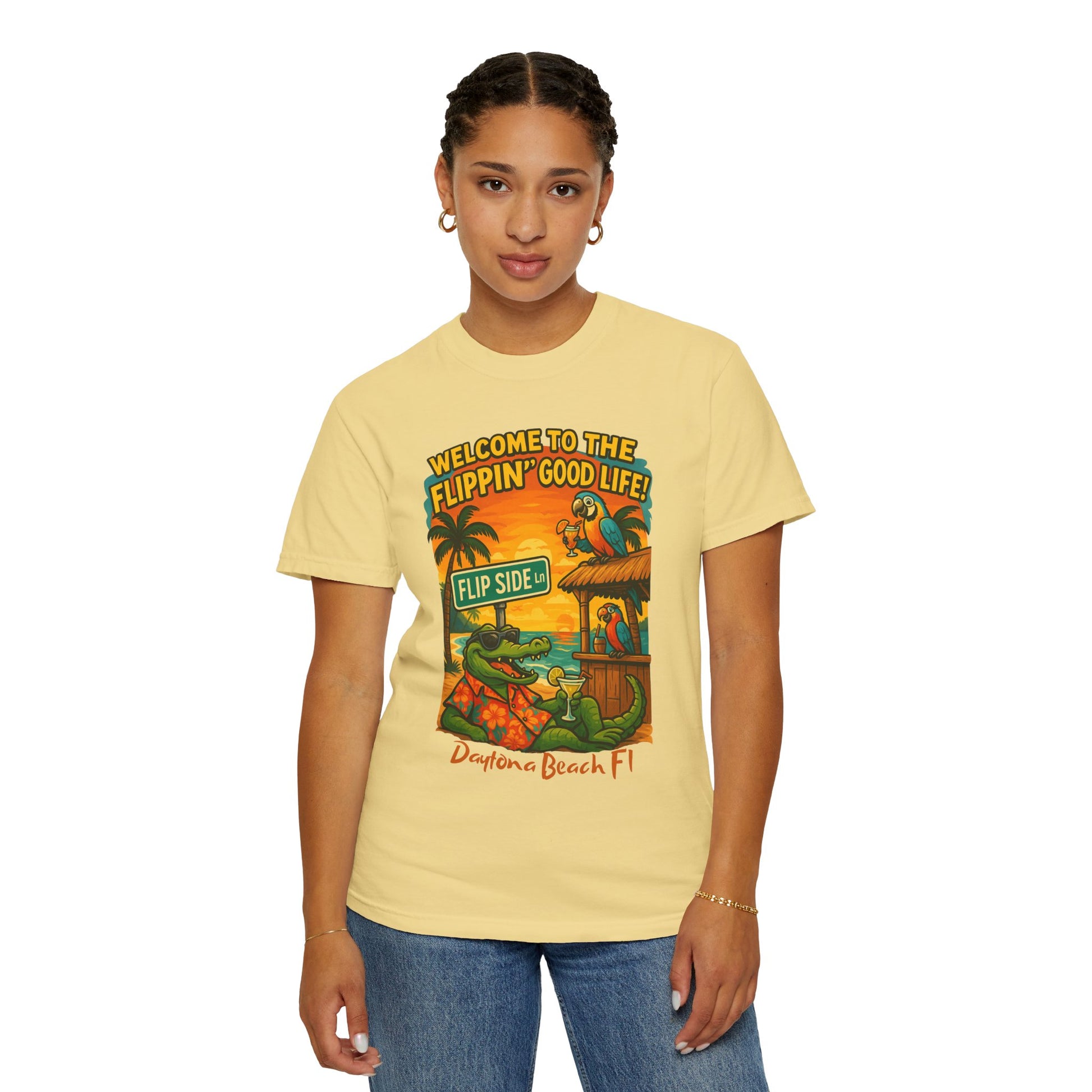 Flip Side Ln   Jimmy Buffet Style T-Shirt