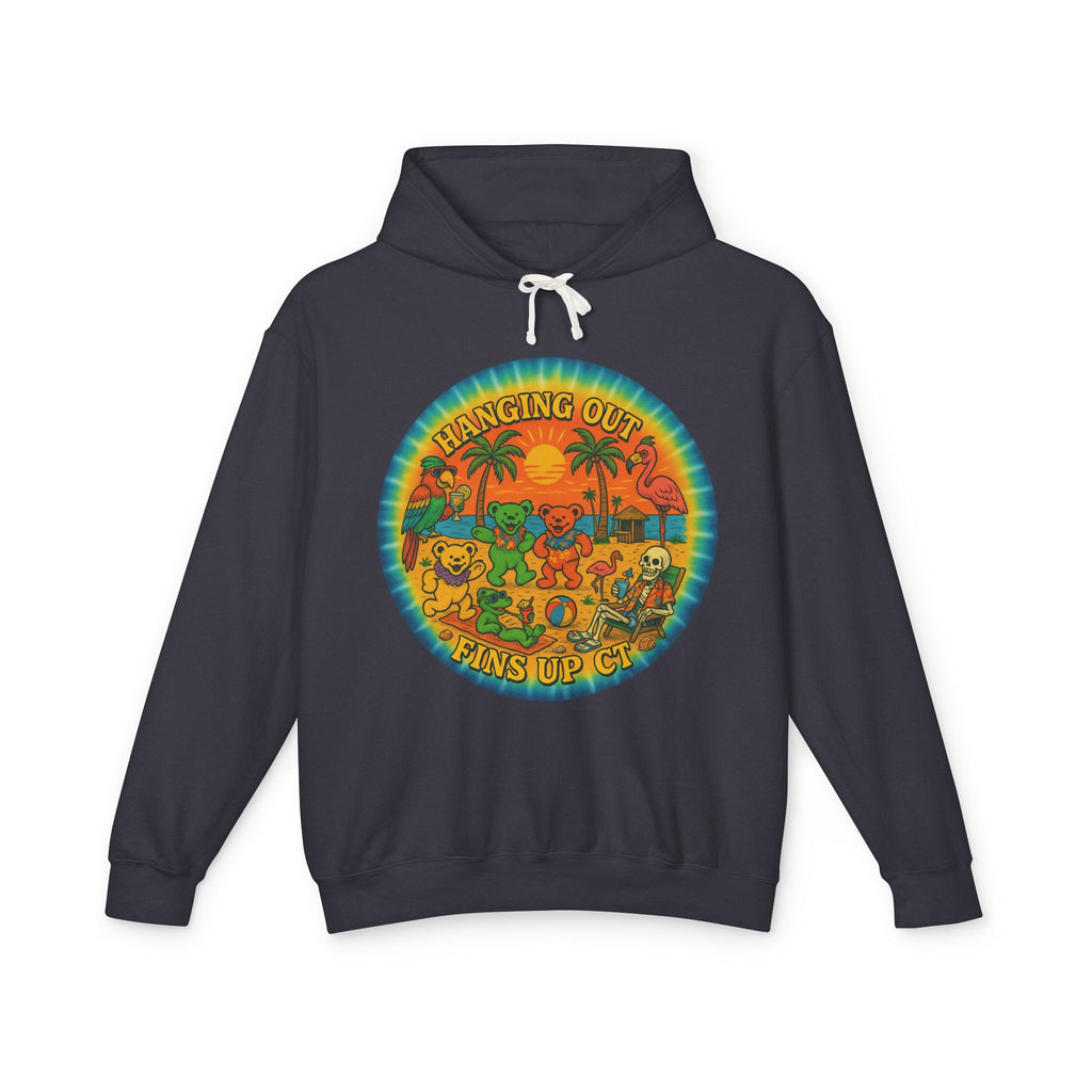 Fins up ct  Lightweight Comfort Colors Hoodie - Jimmy Buffet Style