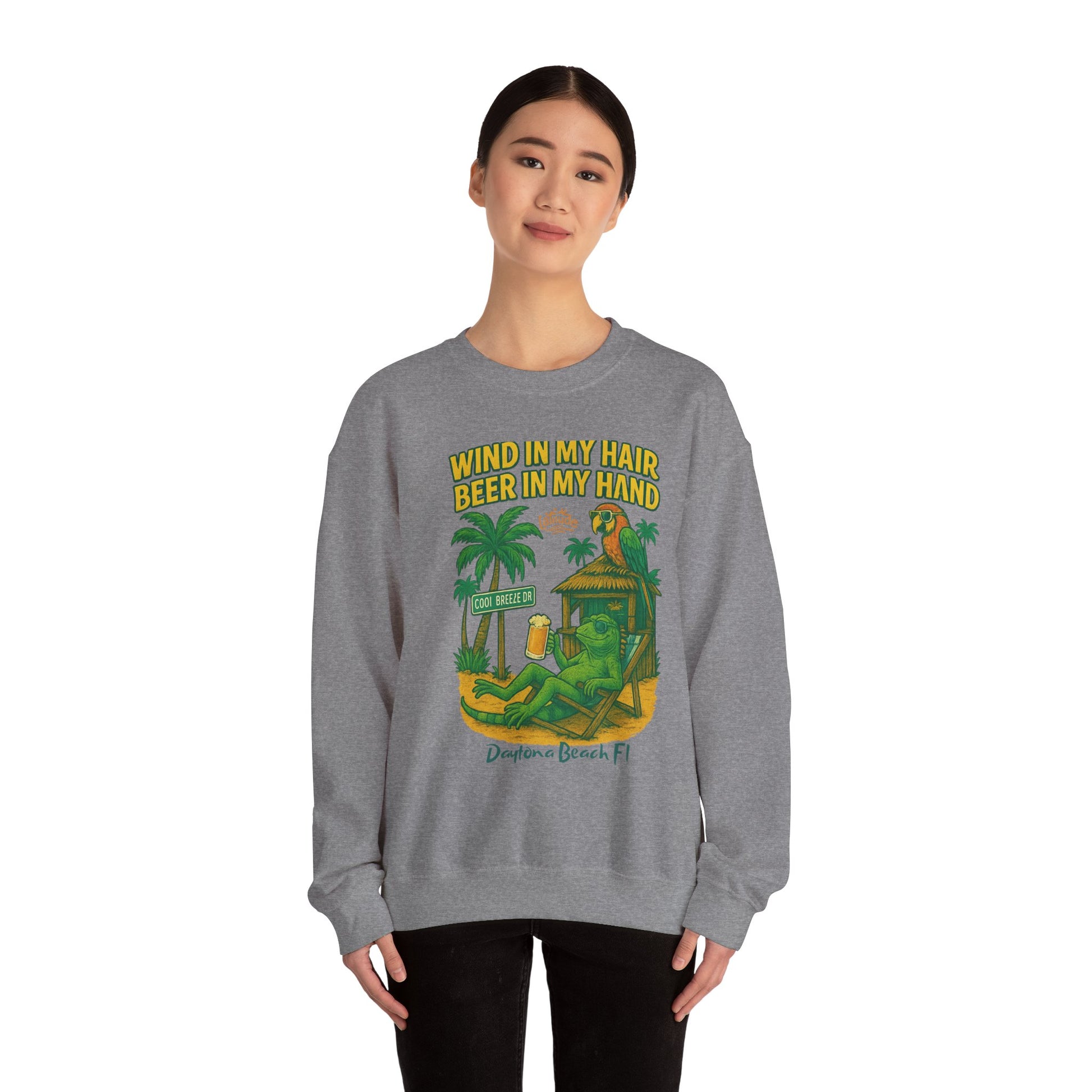 Cool Breeze dr  Crewneck Sweatshirt - Jimmy Buffet Style