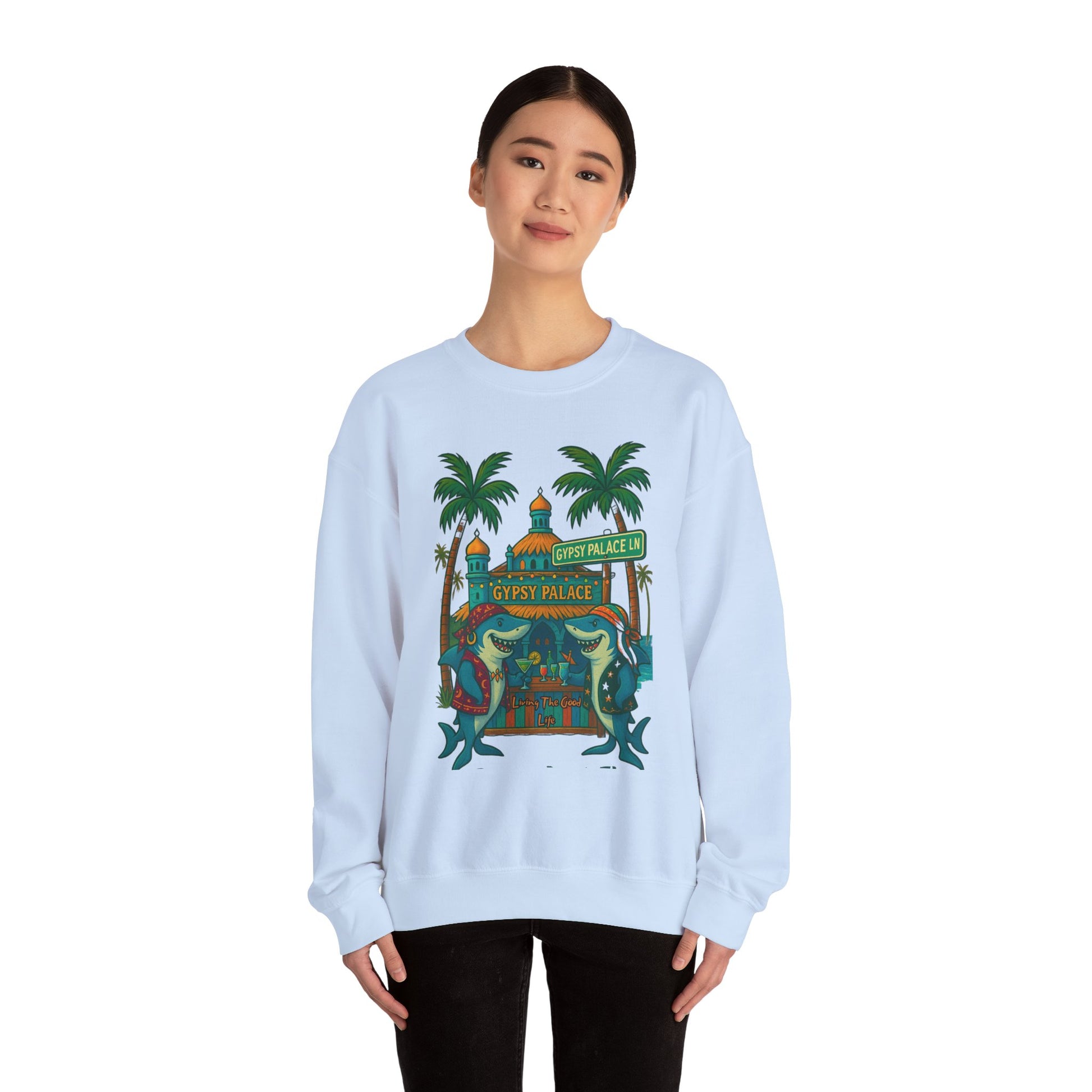 Gypsy Palace ln Crewneck Sweatshirt - Jimmy Buffet Style