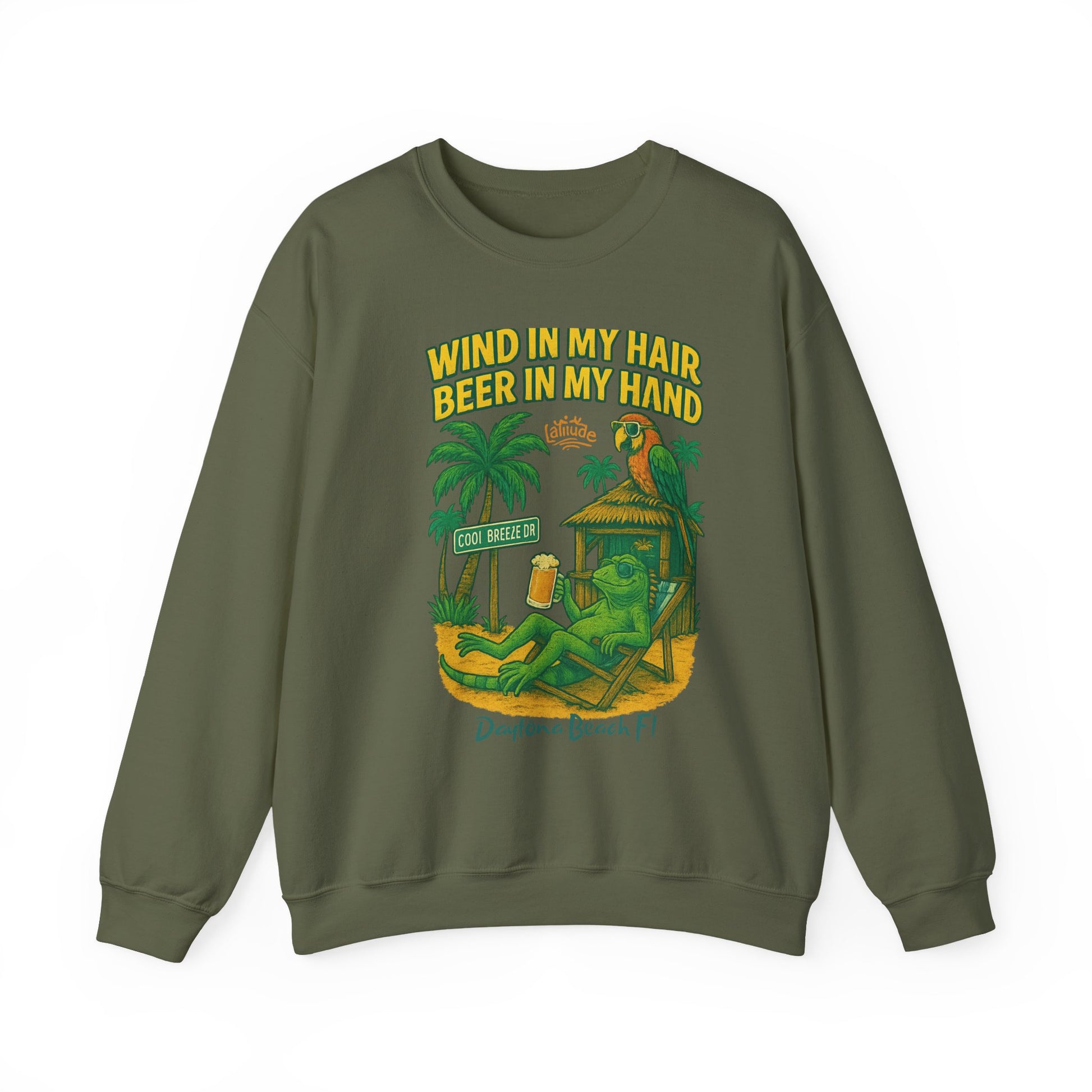 Cool Breeze dr  Crewneck Sweatshirt - Jimmy Buffet Style