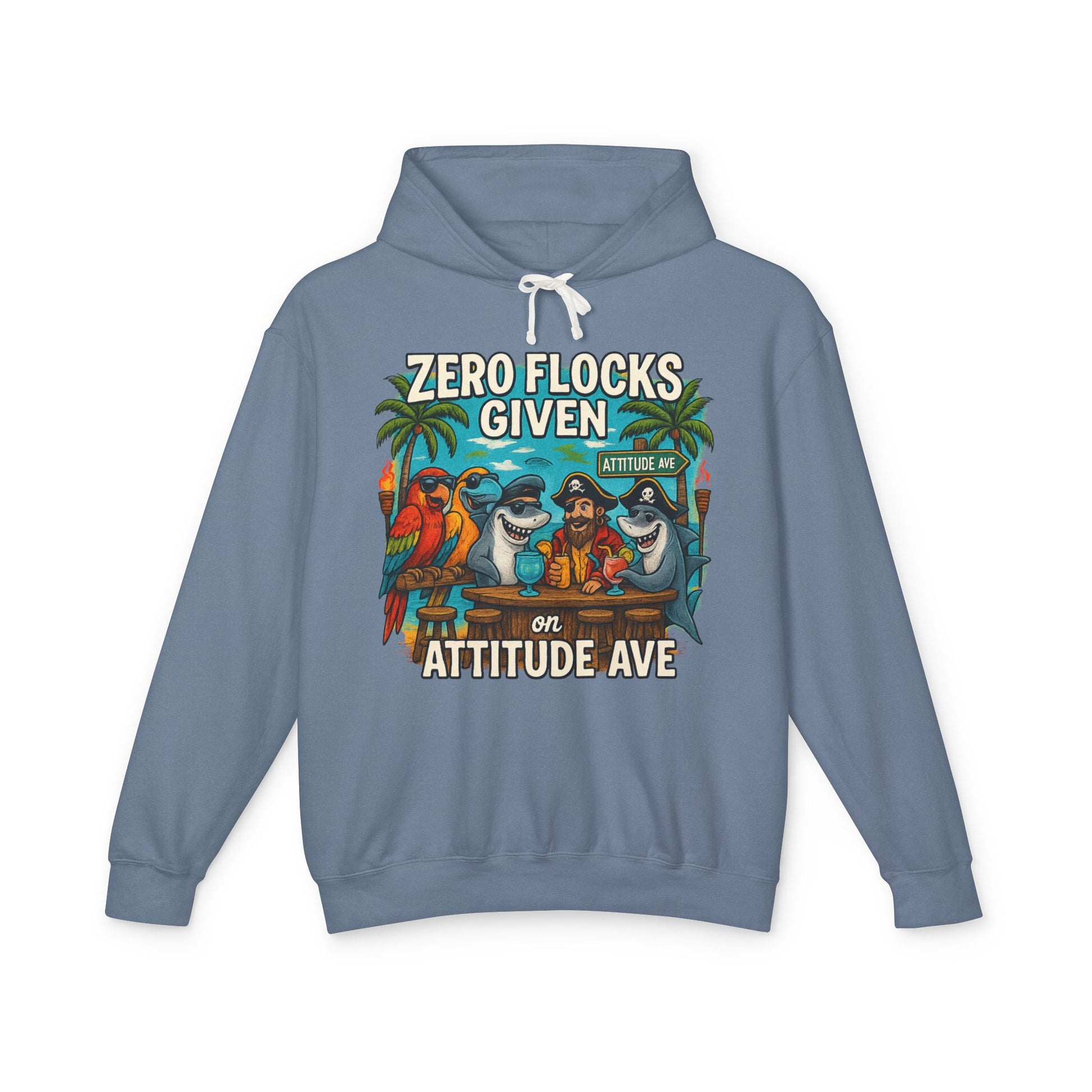 attitude ave  Lightweight Comfort Colors Hoodie - Jimmy Buffet Style