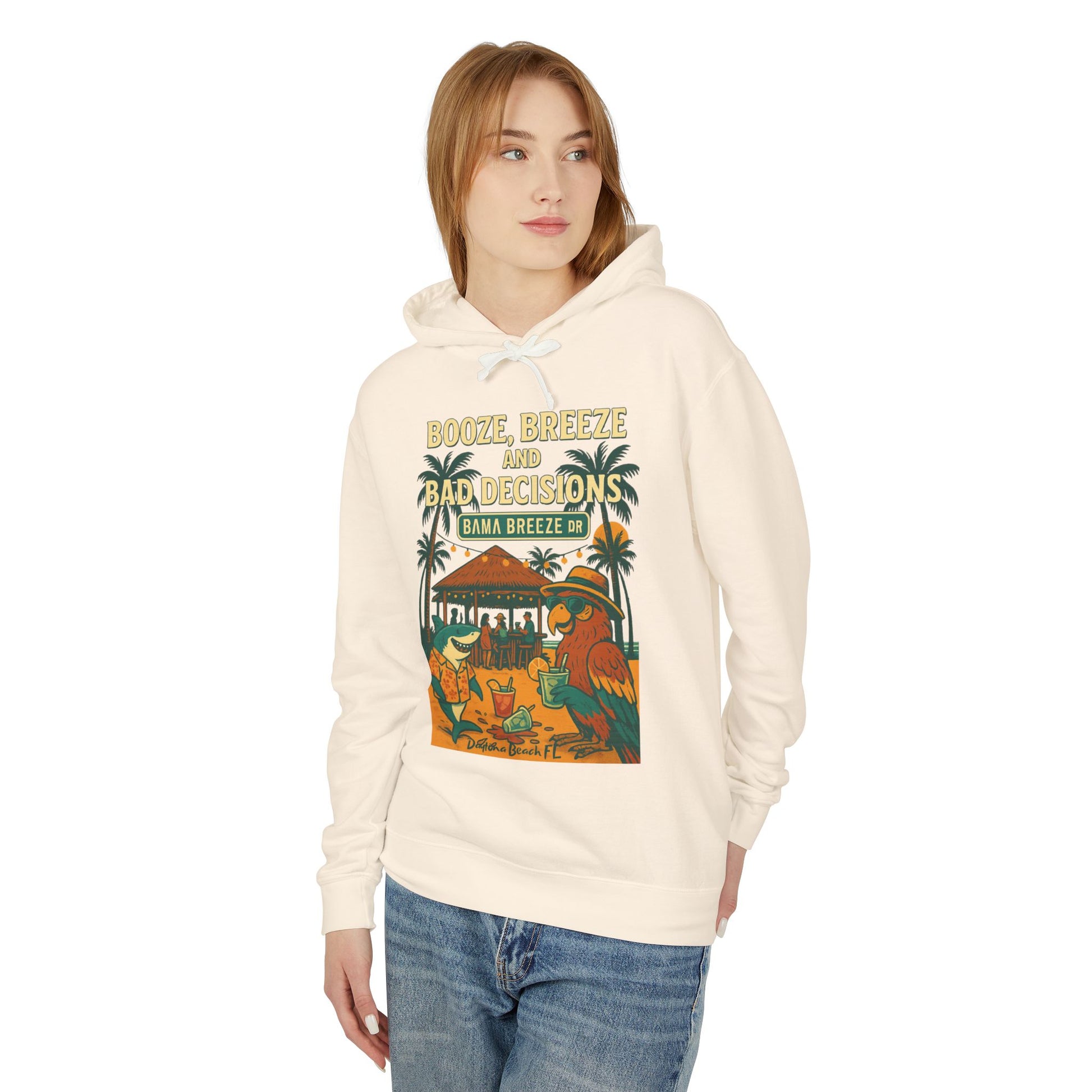 Bama Breeze dr   Lightweight Comfort Colors Hoodie - Jimmy Buffet Style