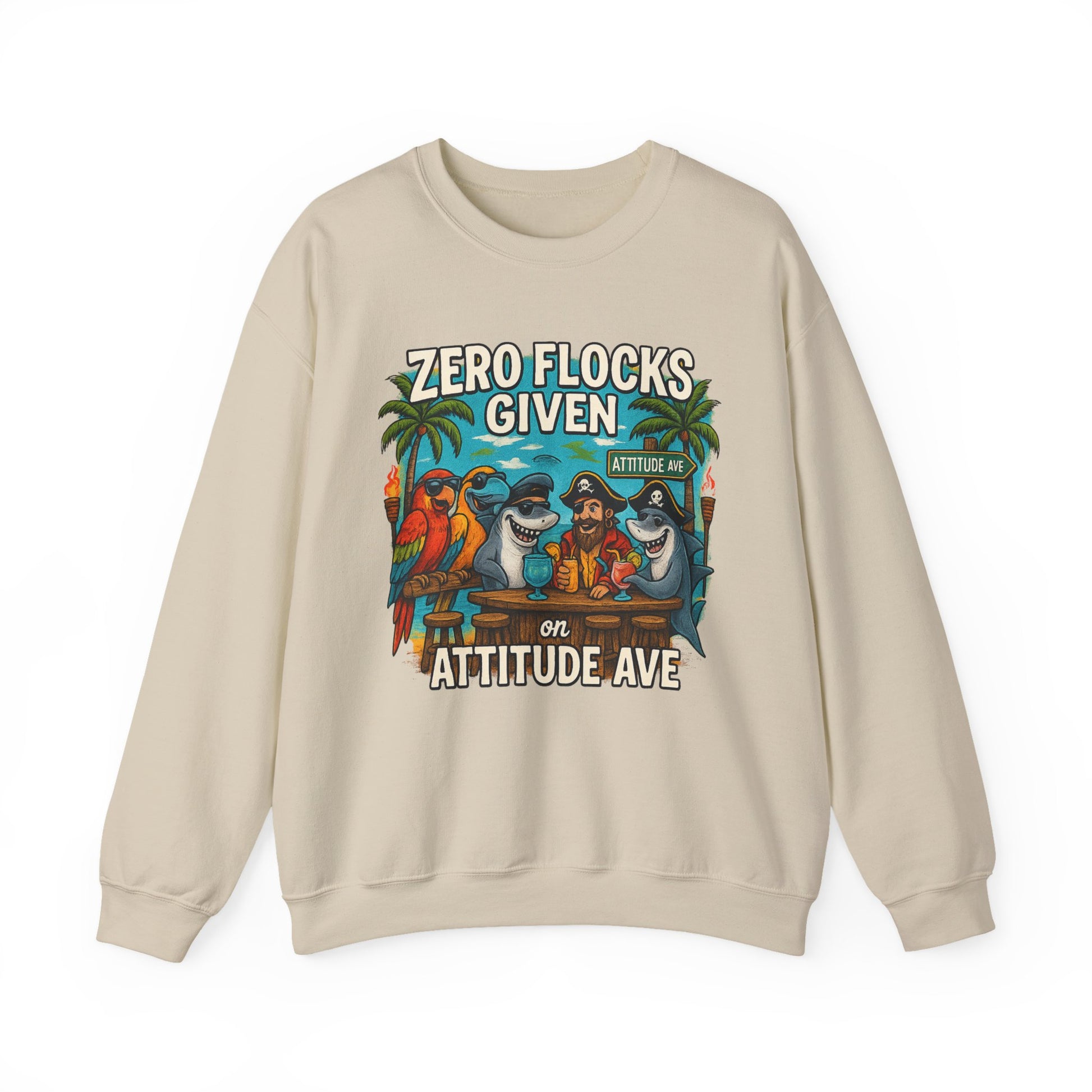 Attitude ave Crewneck Sweatshirt - Jimmy Buffet Style
