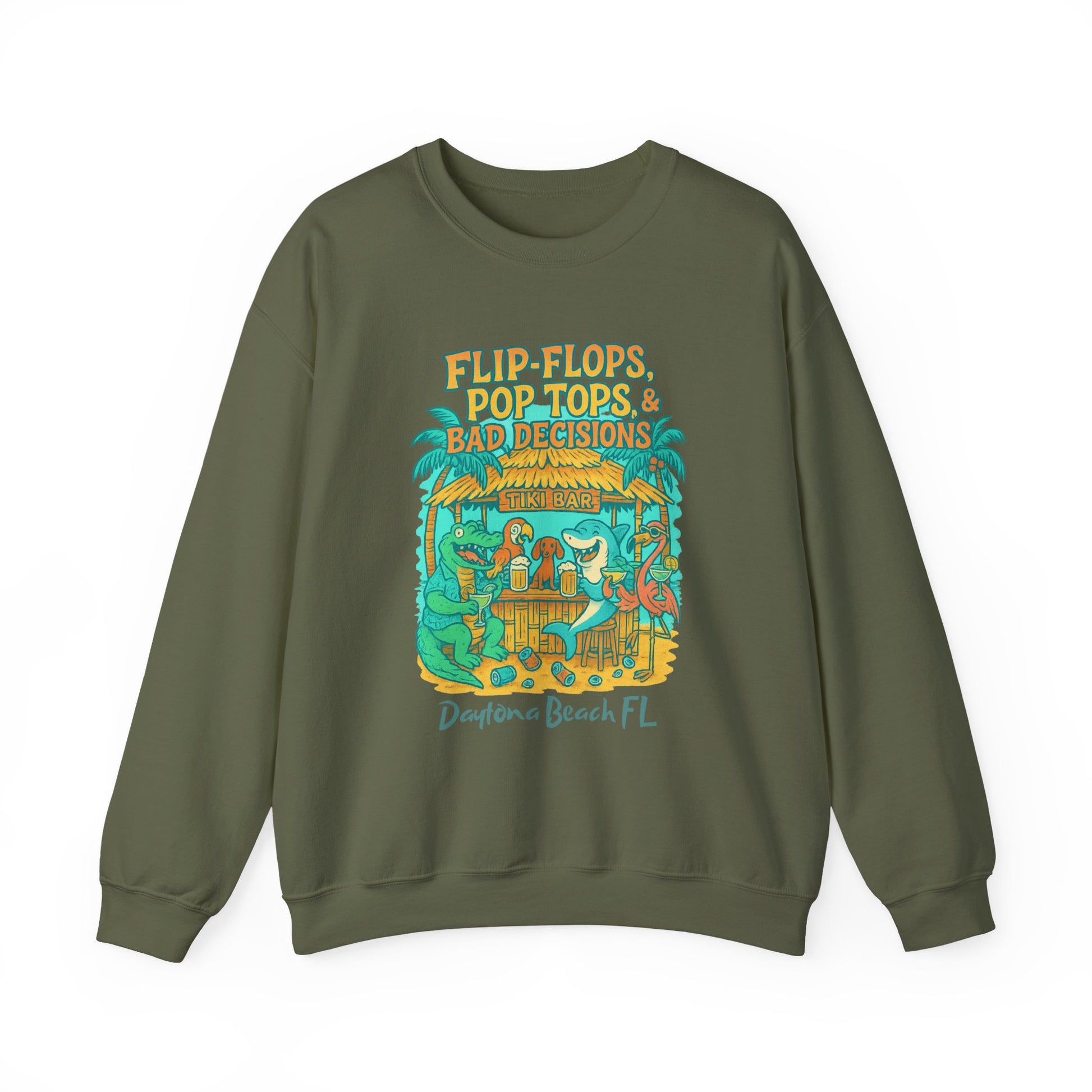 Pop Top Ln Crewneck Sweatshirt - Jimmy Buffet Style