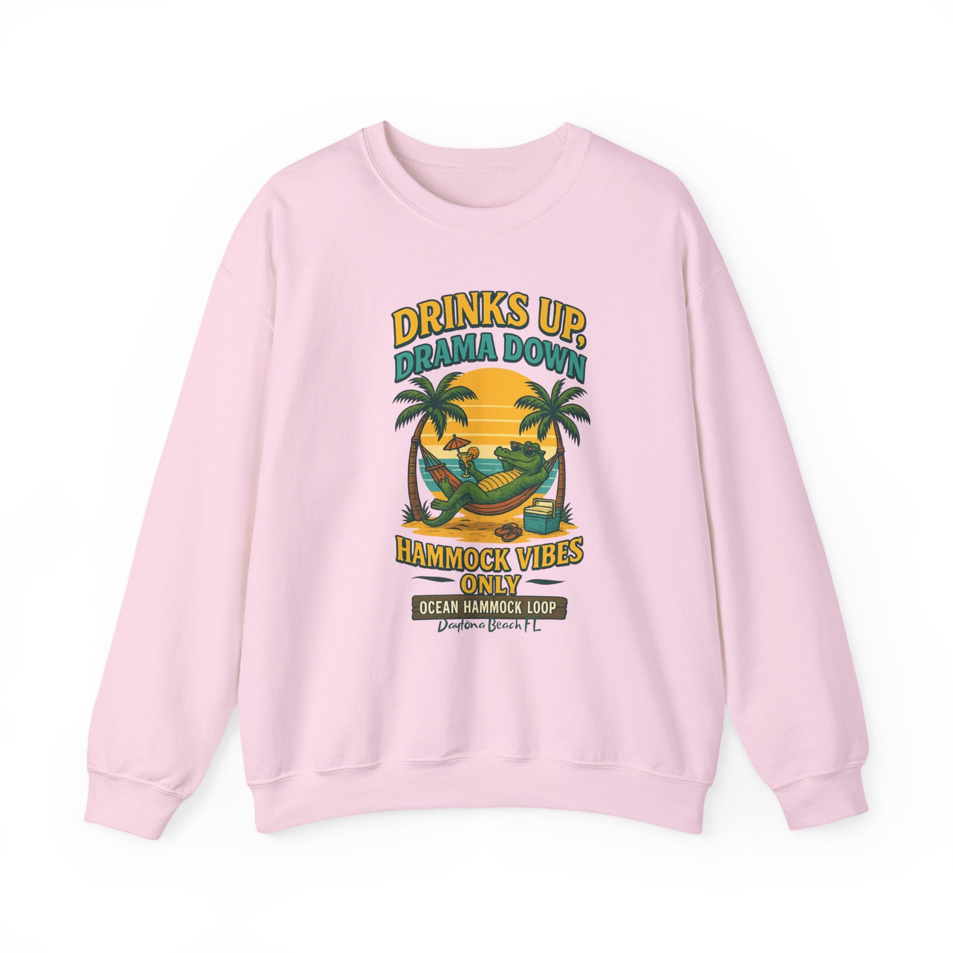Ocean hammock Loop  Crewneck Sweatshirt - Jimmy Buffet Style
