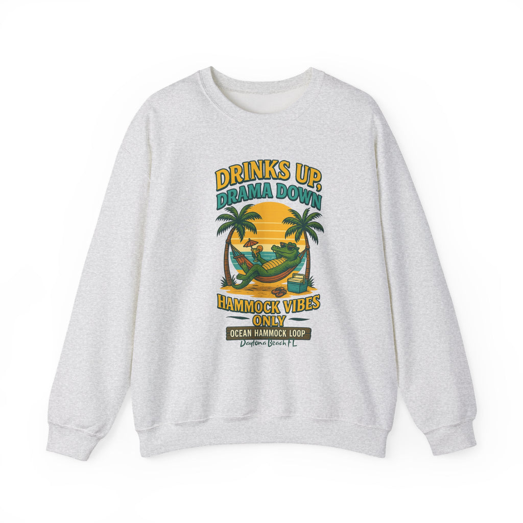 Ocean hammock Loop  Crewneck Sweatshirt - Jimmy Buffet Style